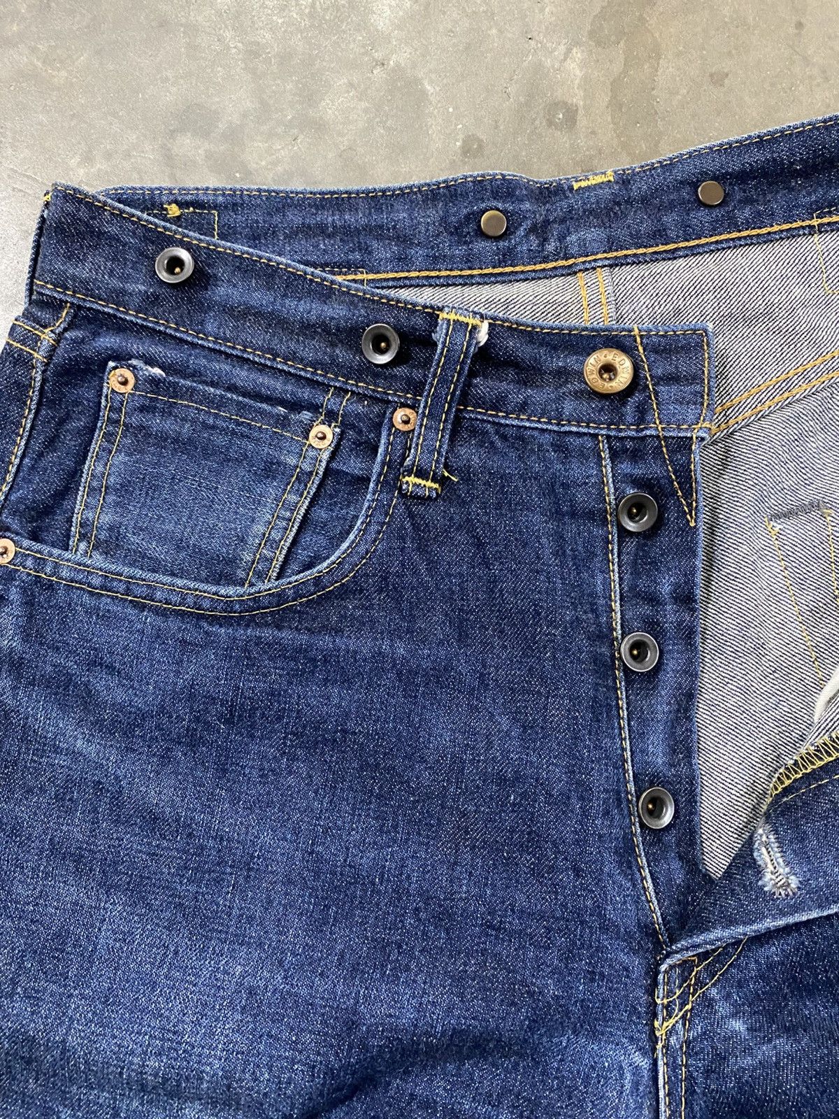 Edwin × Hysteric Glamour × Tornado Mart Baggy Jeans Japanese Edwin 4525 Selvedge Denim @235 Size US 30 / EU 46 - 7 Thumbnail