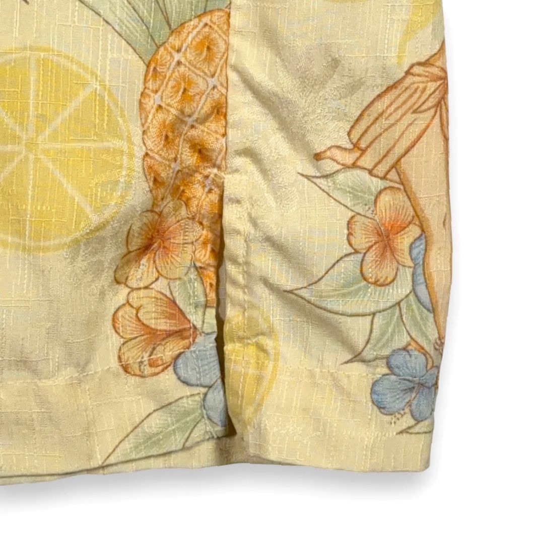 Tommy Bahama VINTAGE Tommy Bahama Hawaiian Shirt Mens Regular MEDIUM Yellow Silk Pinup Girl Camp Y2K Size US M / EU 48-50 / 2 - 5 Thumbnail
