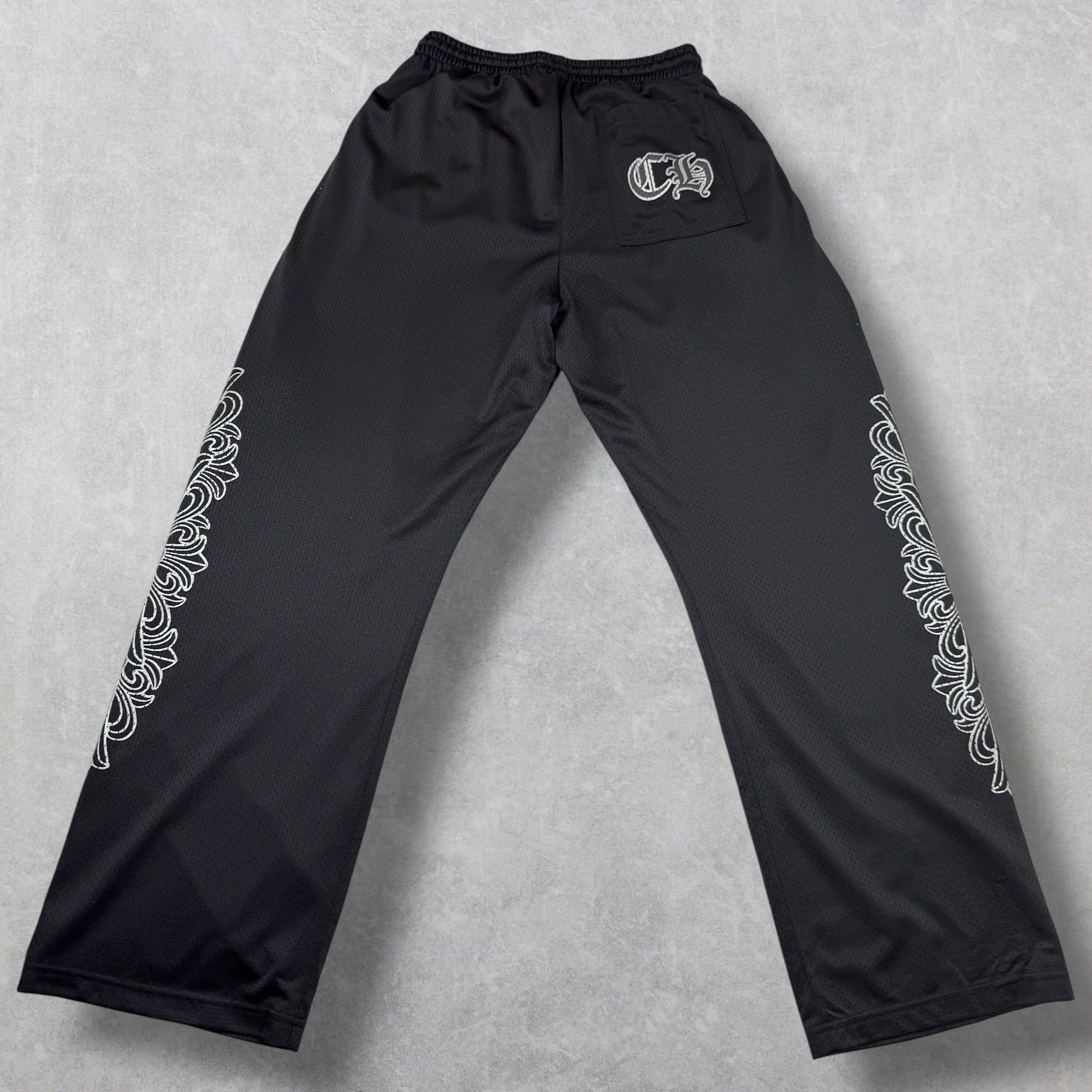 Chrome Hearts Chrome Hearts Black Mesh Warm Up Pants M Size US 30 / EU 46 - 3 Thumbnail
