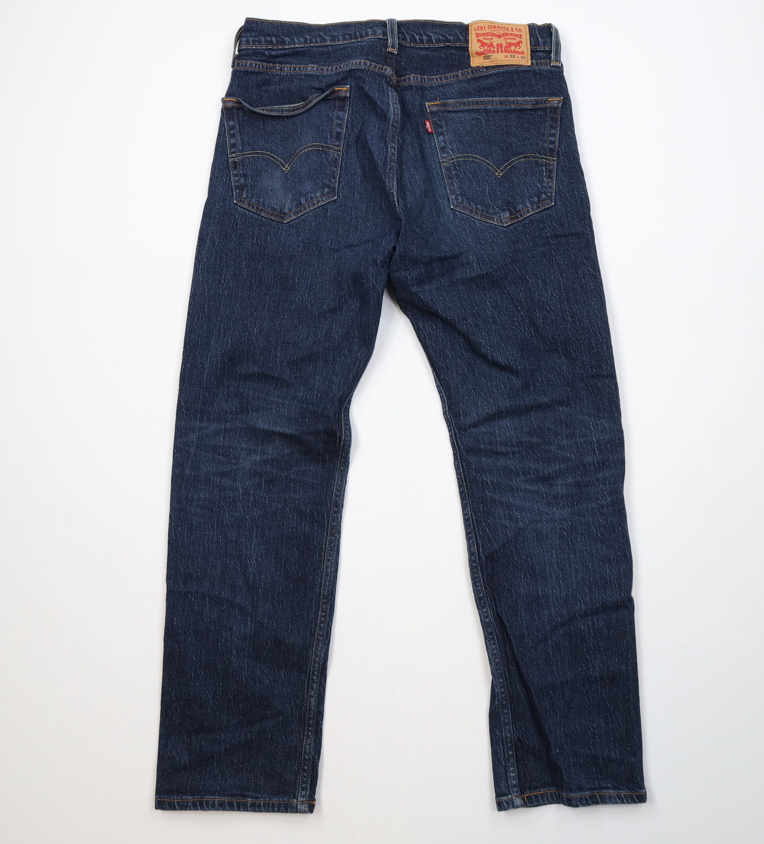 Levi's Vintage Y2K Levis 505 Regular Straight Leg Denim Jeans Blue Size US 33 - 8 Thumbnail