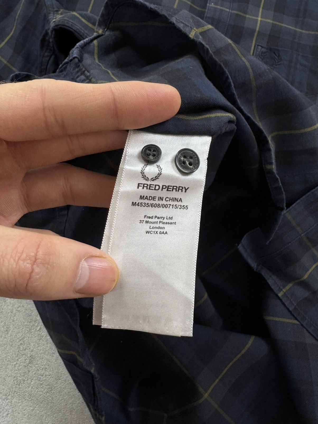 Other Fred Perry Plaid Shirt Button Up Long Sleeve Mens Size Small Size US S / EU 44-46 / 1 - 6 Thumbnail
