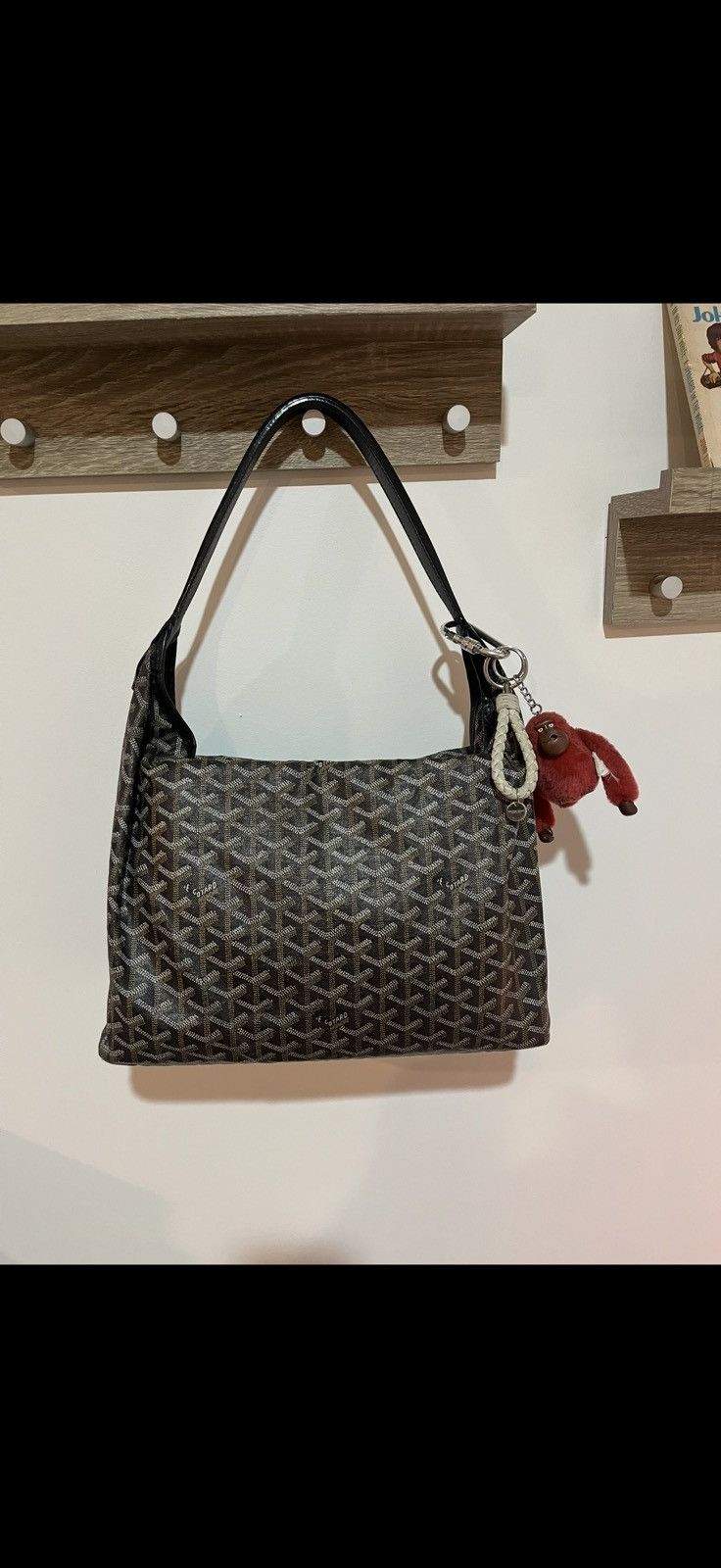 Goyard Goyard Hobo Fidji Zip Closure Bag (Black) Size ONE SIZE - 12 Thumbnail
