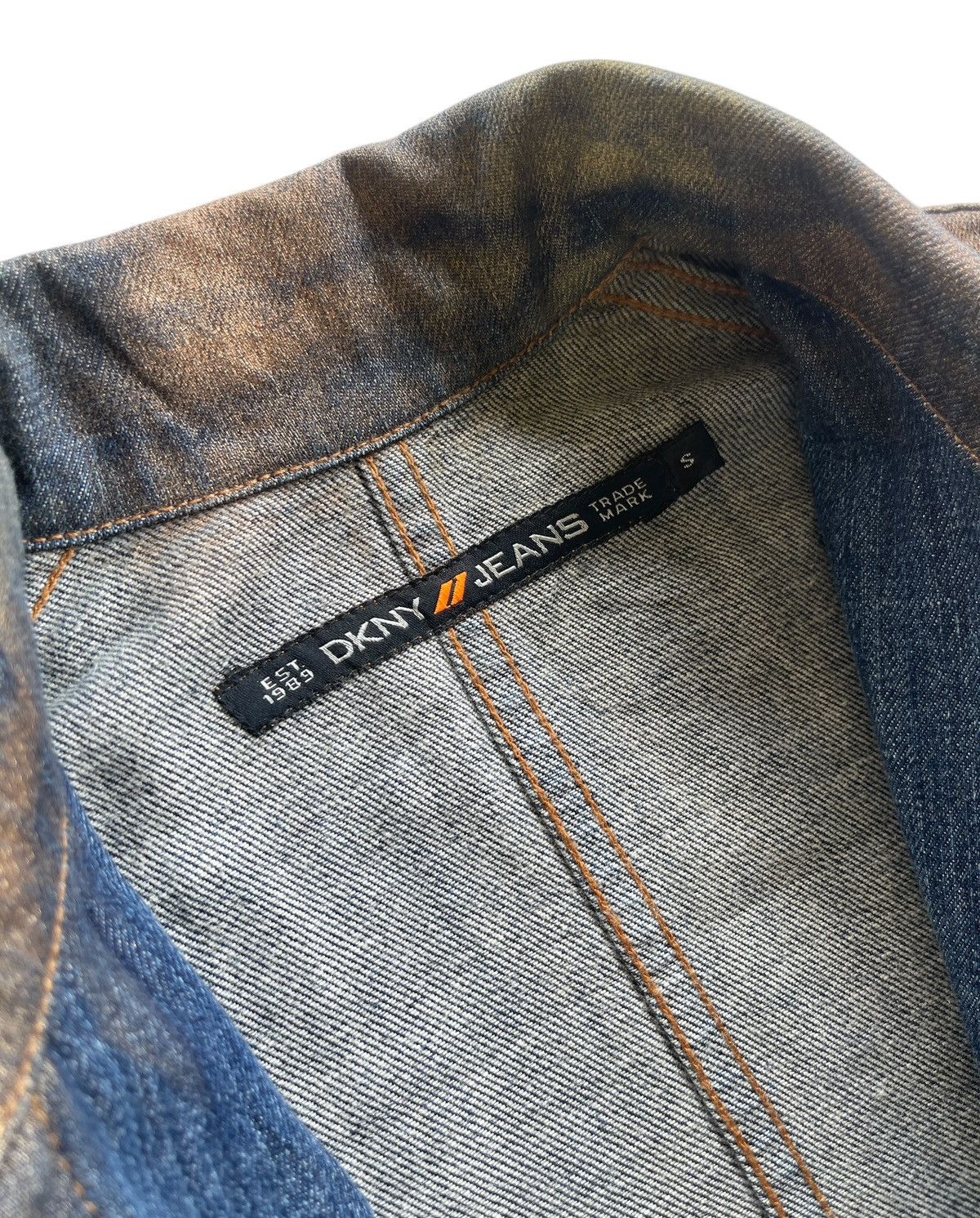 DKNY DKNY Dye Denim LongCoat Size S / US 4 / IT 40 - 7 Thumbnail