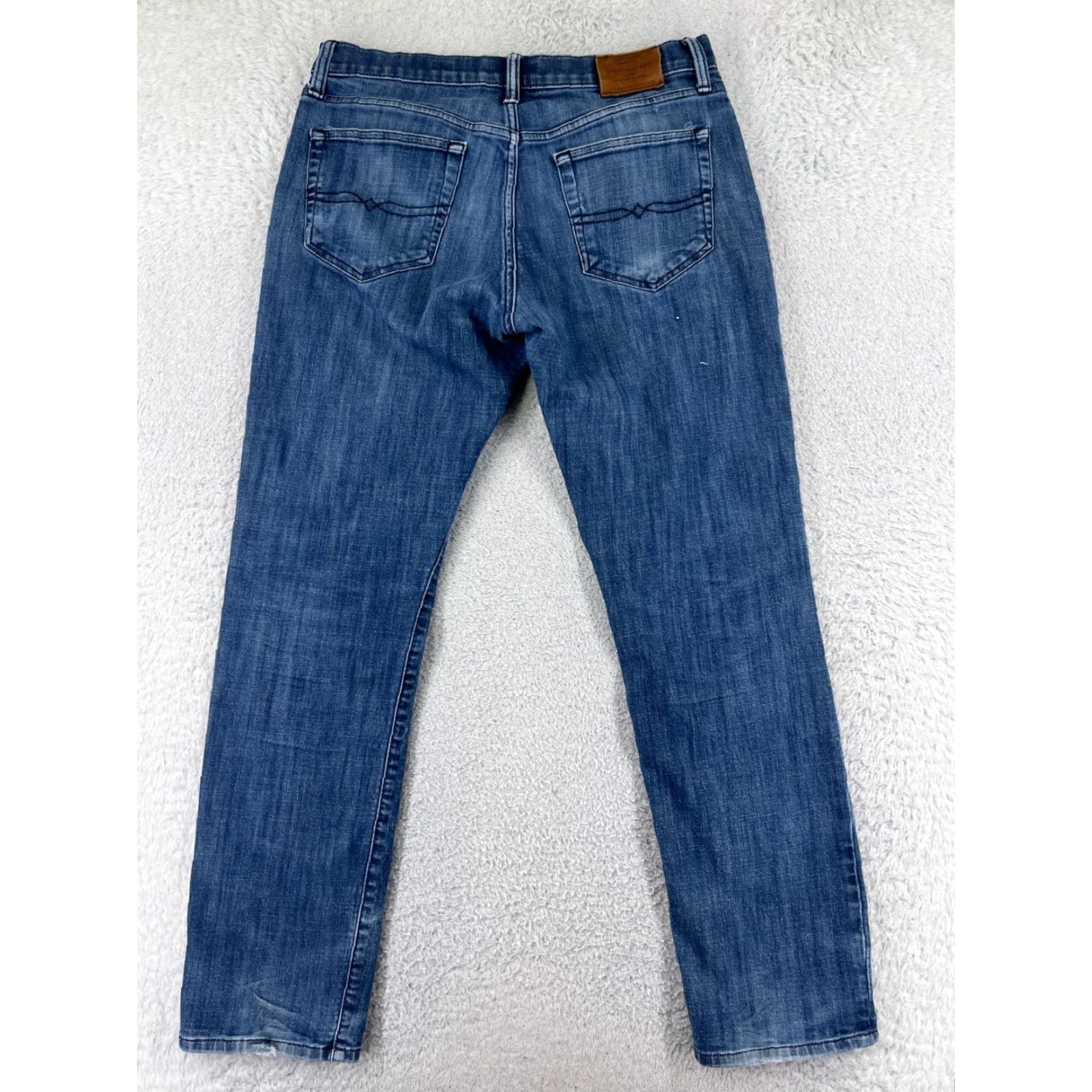 Lucky Brand VINTAGE not applicable; restructure: Lucky Brand Jeans Mens 33 Blue Denim 121 Slim Cotton Blend 30x29 Size US 33 - 2 Thumbnail