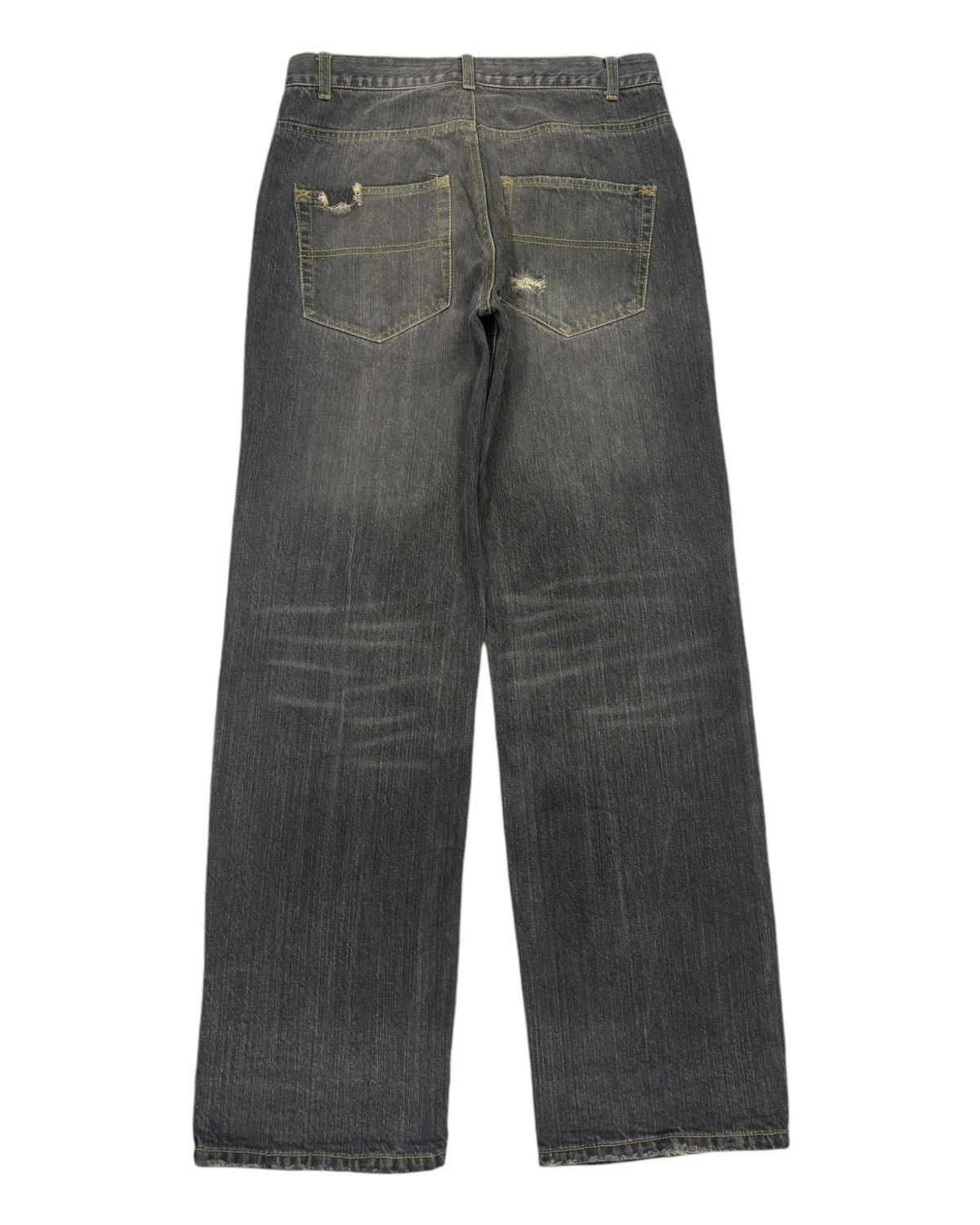 If Six Was Nine Vintage ROUGHNESS TROOP Ripped Baggy Denim Jeans Size US 30 / EU 46 - 8 Thumbnail