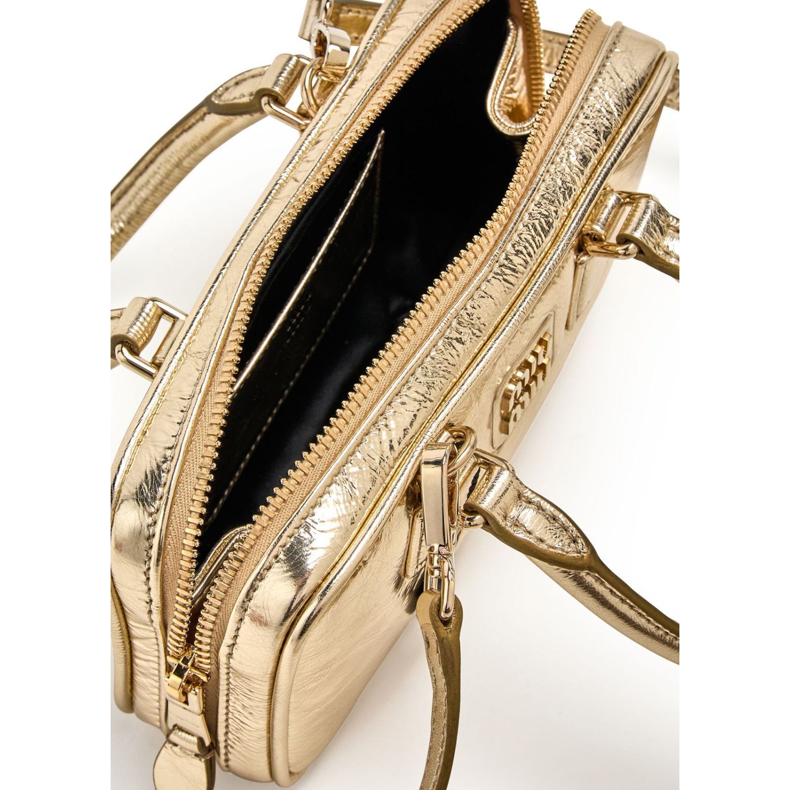 Miu Miu MIU MIU Arcadie Mini Gold Leather Handbag New And Authentic Size ONE SIZE - 4 Thumbnail