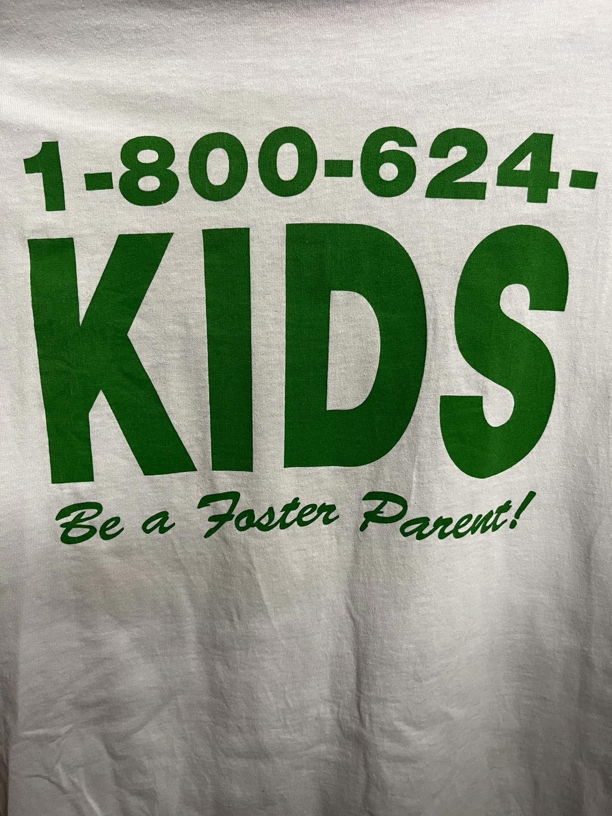 Fruit Of The Loom VTG Foster Parenting T-shirt Fish Hooked - Get Hooked -L Size US L / EU 52-54 / 3 - 5 Thumbnail