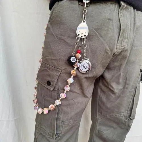 Jewelry Lucky Beaded Gemstone Wallet Chain Size ONE SIZE - 1 Thumbnail