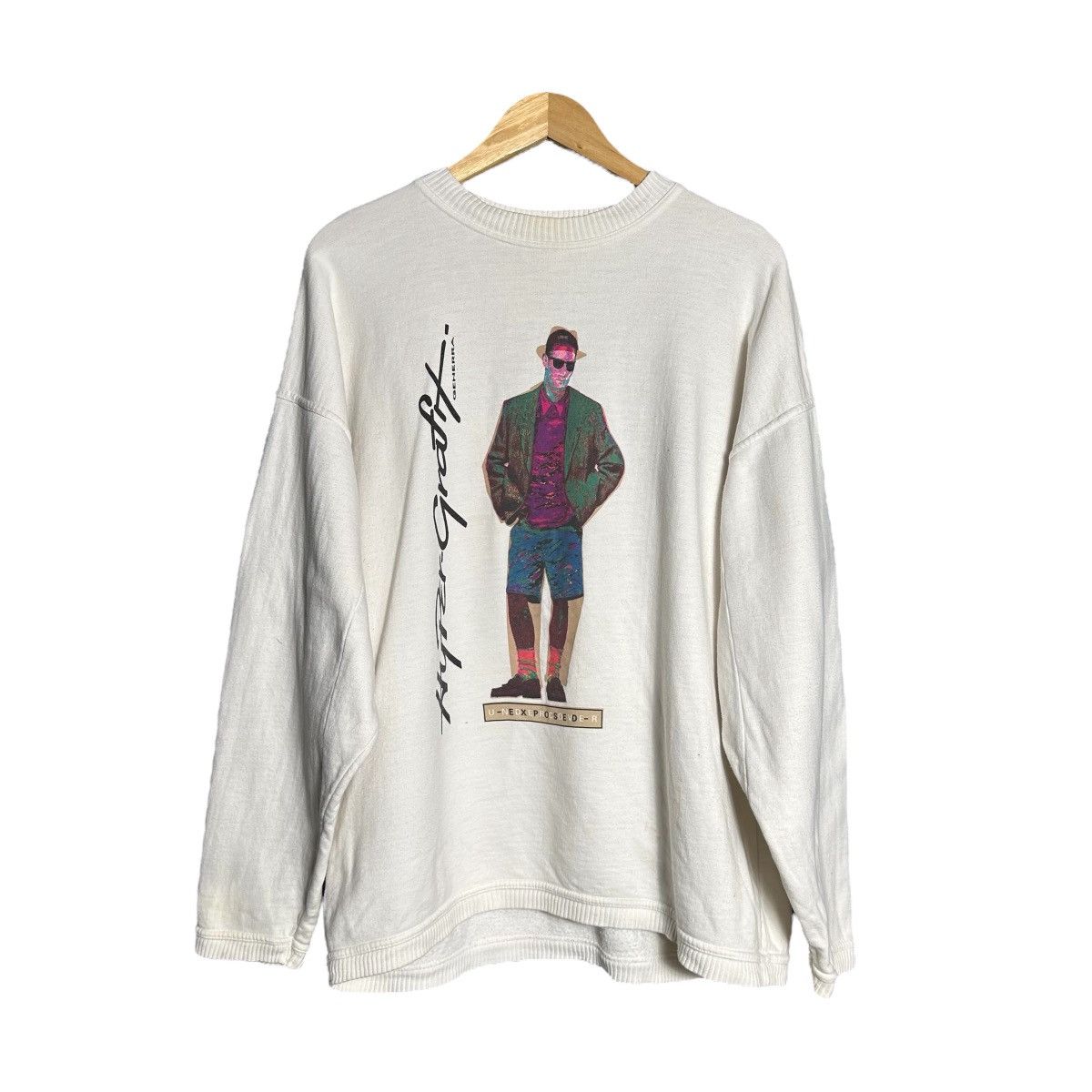 Undercover Vintage 90s Hyper Grafix Undercover Exposed Sweatshirt Size US XL / EU 56 / 4 - 1 Thumbnail