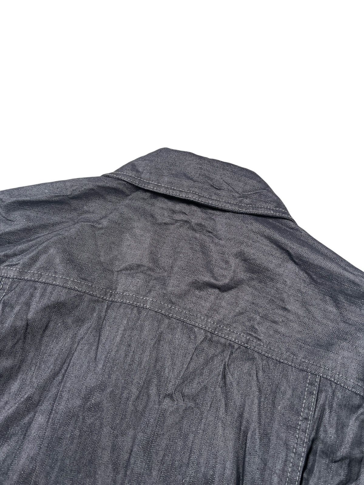Issey Miyake 1990 Tete Homme Herringbone Twill Wrinkle Zipper Jacket Size US S / EU 44-46 / 1 - 11 Thumbnail