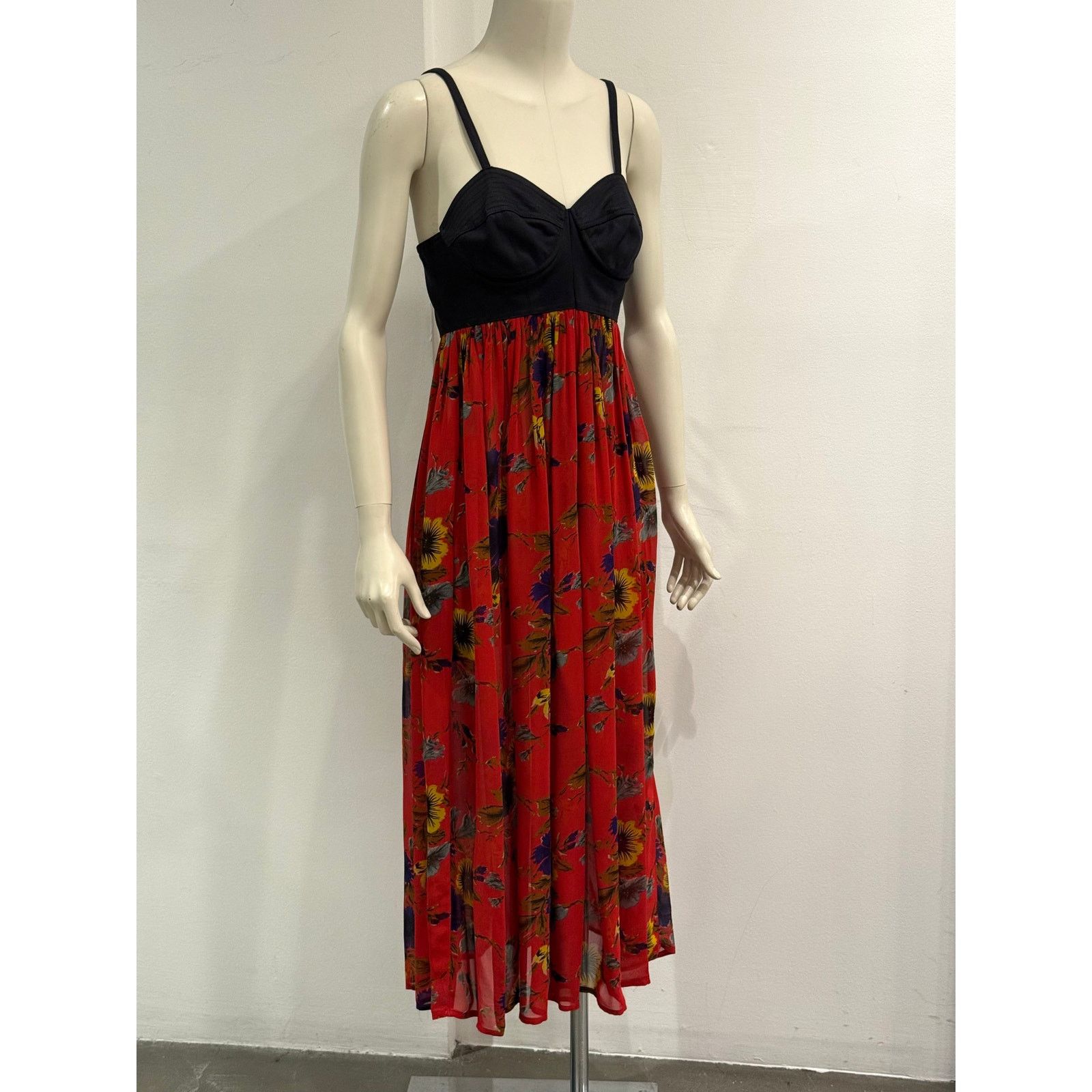 Jean Paul Gaultier 1990s Jean Paul Gaultier corseted floral dress Size M / US 6-8 / IT 42-44 - 4 Thumbnail