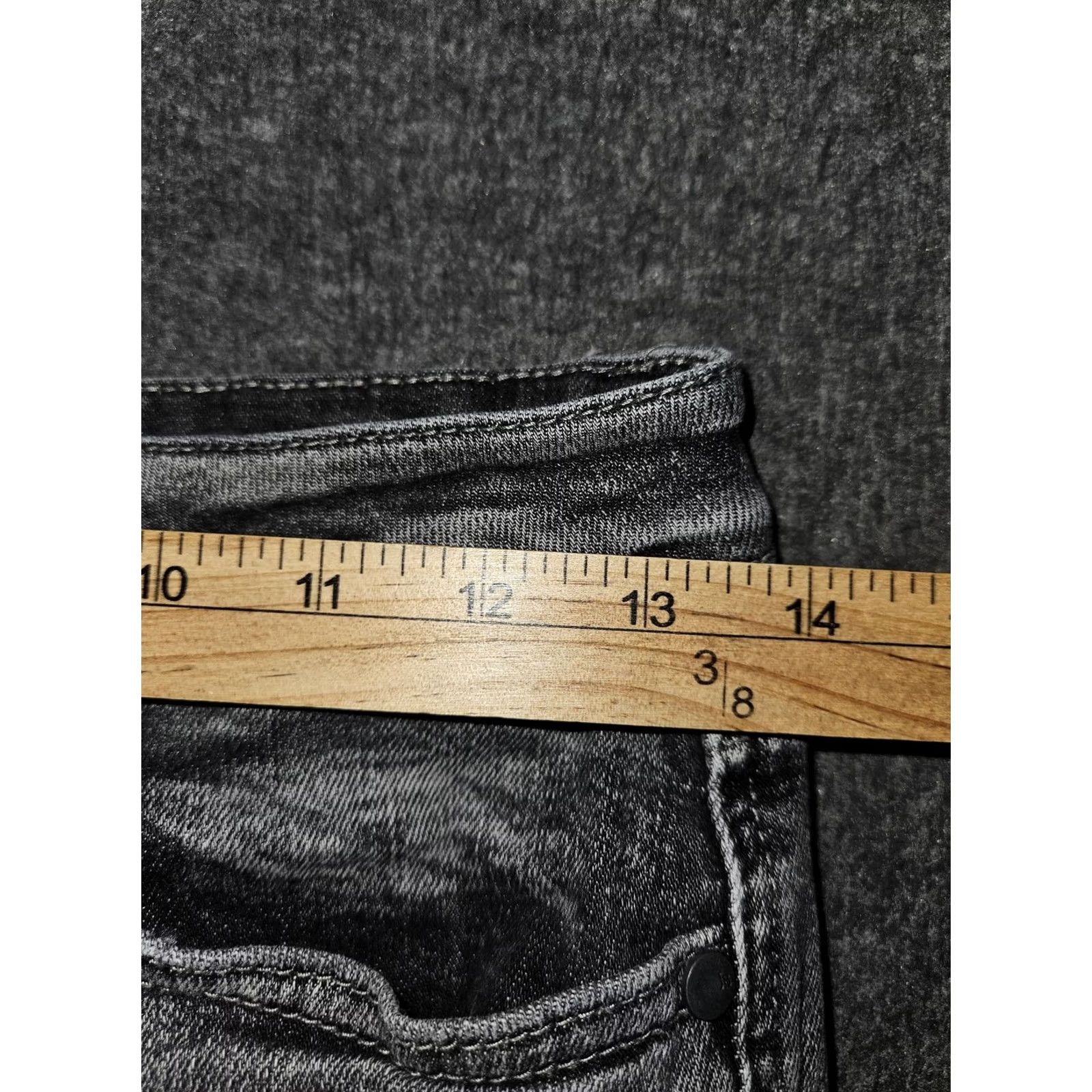 Vintage Judy Blue Jeans Womens 7/28 Gray Charcoal Wash Mid Rise Skinny JB88186 Slim Distressed Pockets Logo 5-Pocket Denim Size 28" / US 6 / IT 42 - 6 Thumbnail