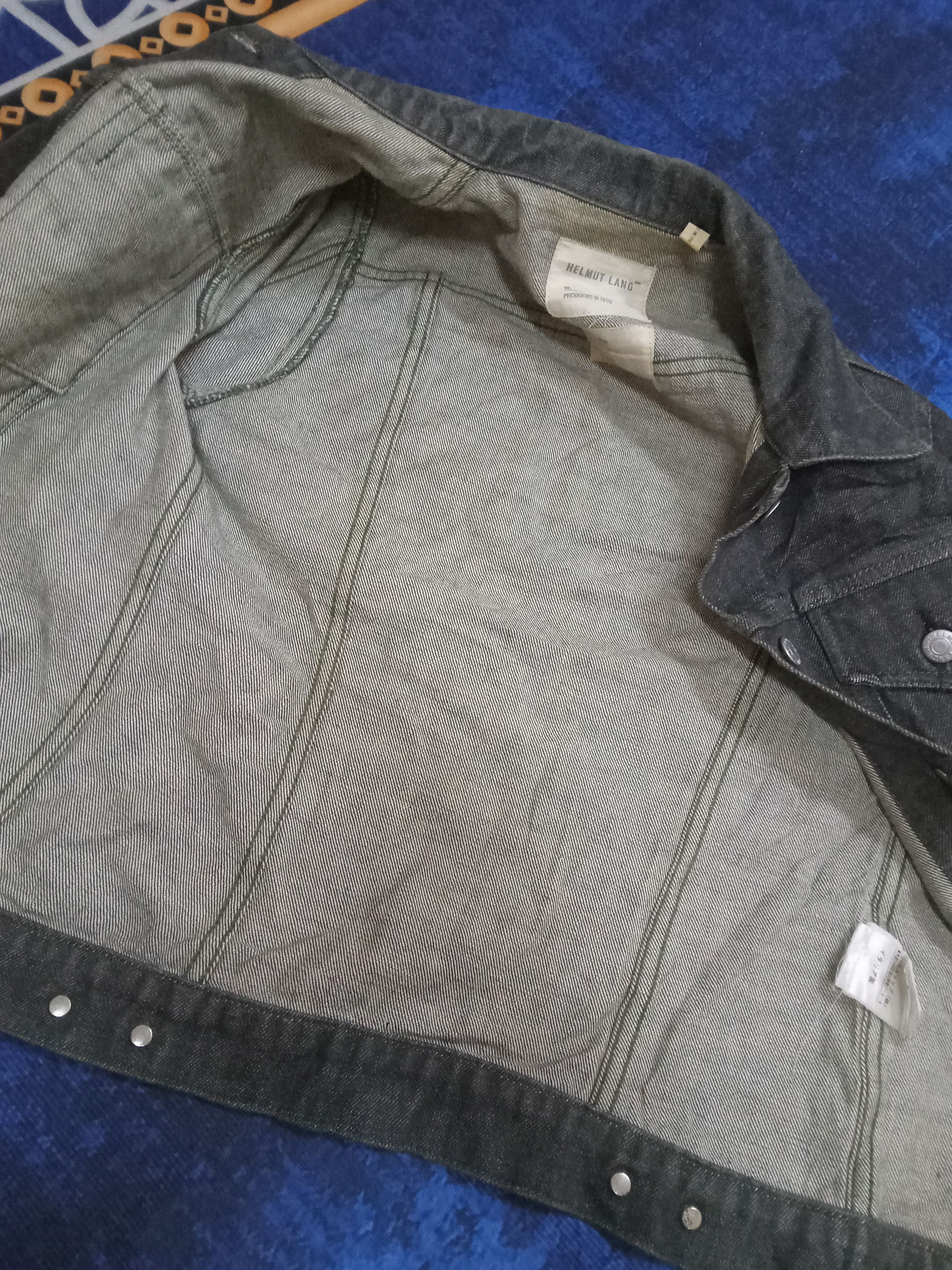 Helmut Lang Helmut Lang Vintage Dark Gray Denim Jacket Size US M / EU 48-50 / 2 - 11 Thumbnail