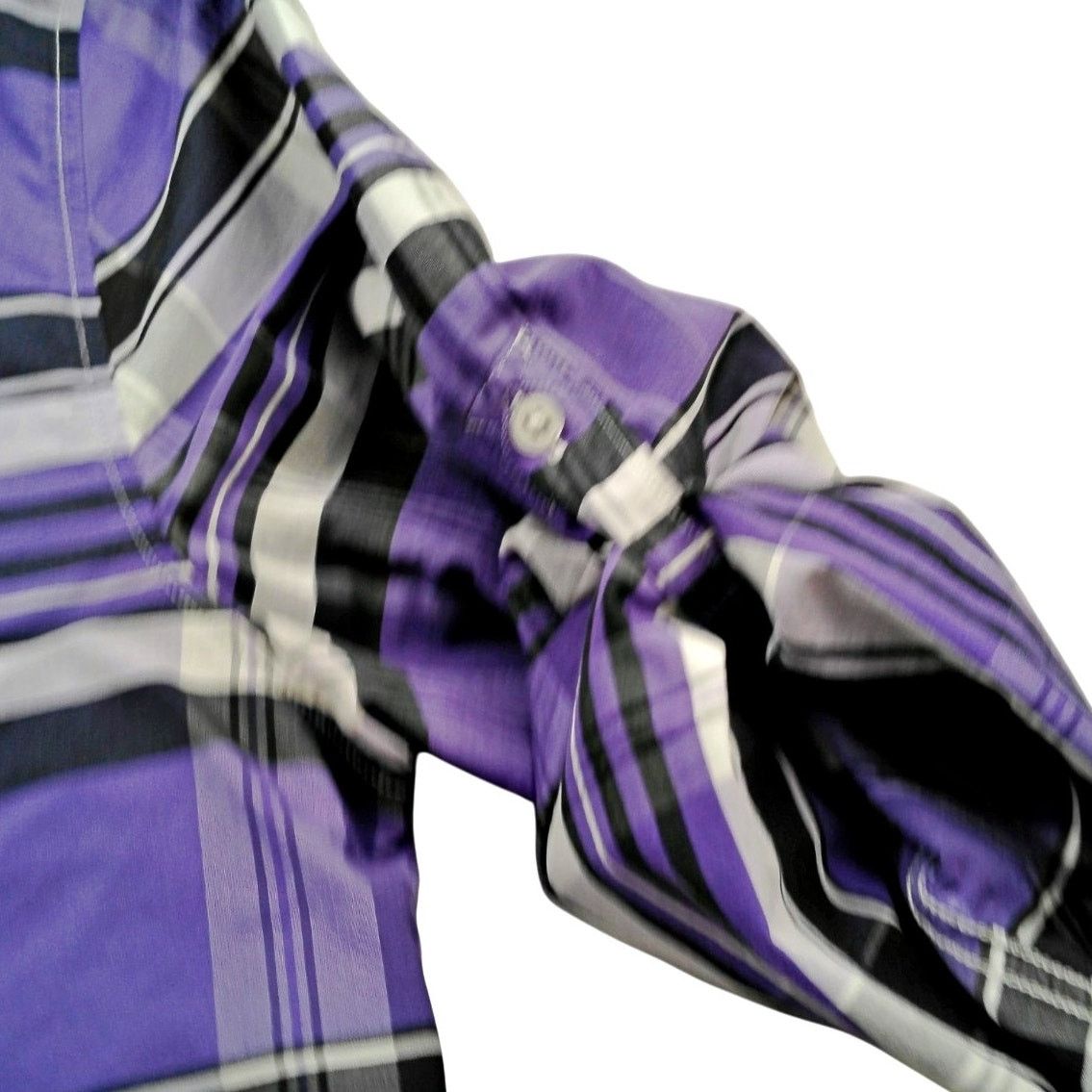 Lacoste Lacoste Live Skinny Fit Purple Plaid Button Down Shirt Size US L / EU 52-54 / 3 - 2 Thumbnail