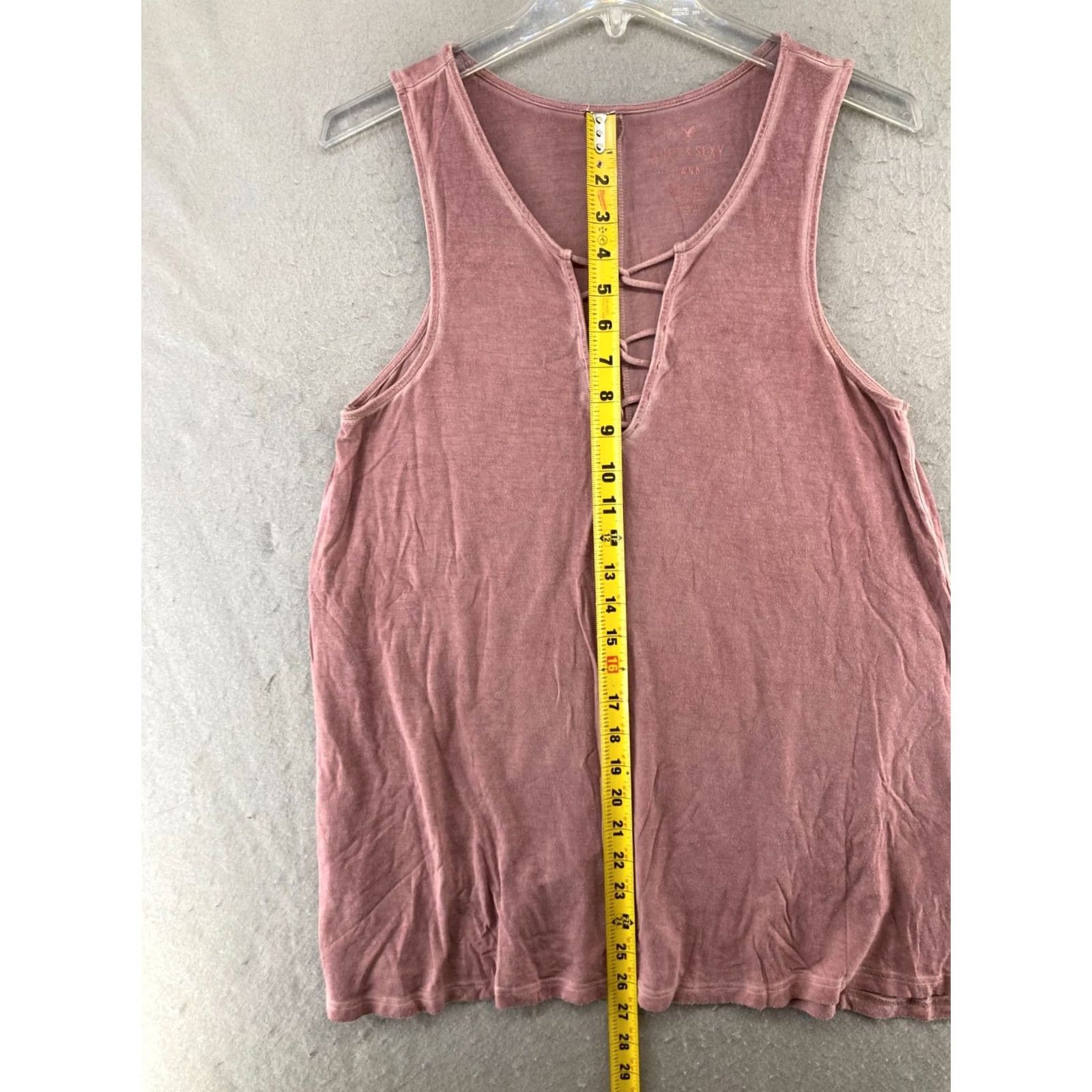 American Eagle Outfitters American Eagle Outfitters Shirt Womens Small Pink Tank V-Neck Sleeveless Knit Casual Bohemian 90s? (No) Size S / US 4 / IT 40 - 3 Thumbnail