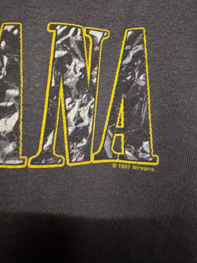 Nirvana Vtg🔥1997 Nirvana Smile Face Spellout Logo Band Tees Size US M / EU 48-50 / 2 - 7 Thumbnail