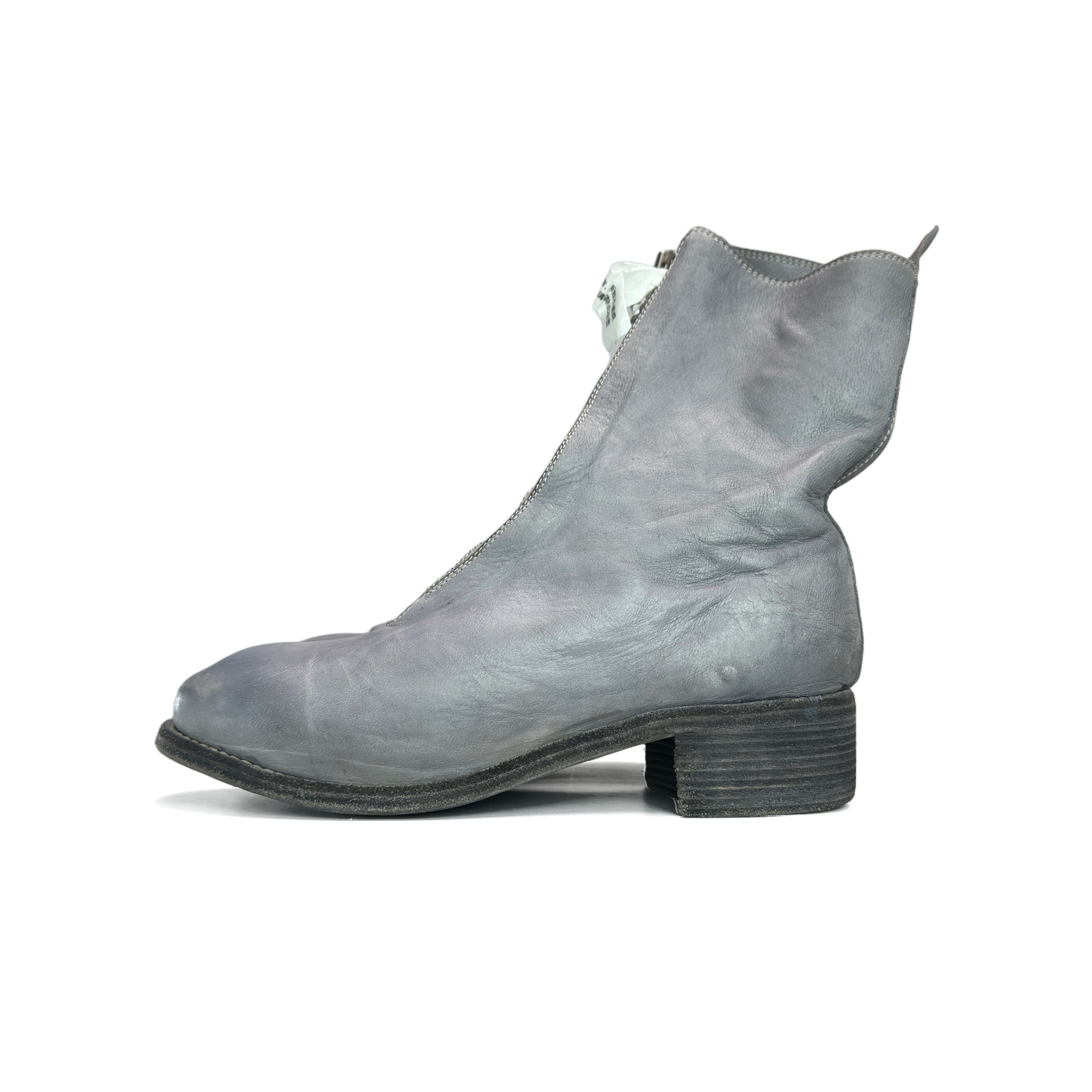 Guidi Guidi Gray Leather PL2 Front Zip Boots Size 37.5 Size US 7.5 / IT 37.5 - 1 Thumbnail