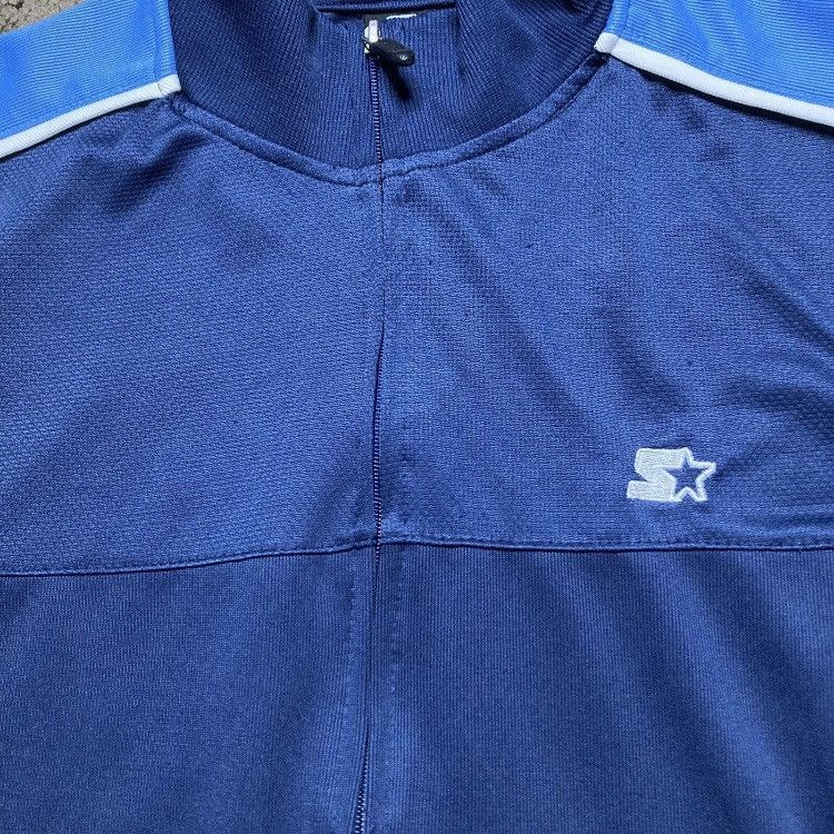 Starter × Vintage Vintage Y2K Starter Track Jacket Navy Blue Size US M / EU 48-50 / 2 - 2 Thumbnail