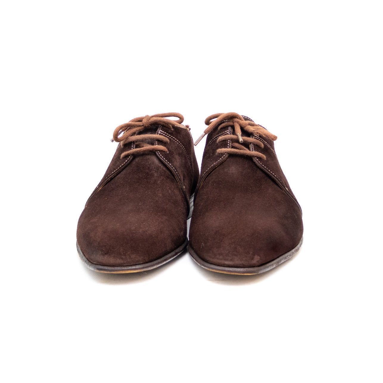 John Lobb John Lobb Clipper Suede Three-Eyelet Derby Shoes Size:US9.5E Size US 9.5 / EU 42-43 - 4 Thumbnail