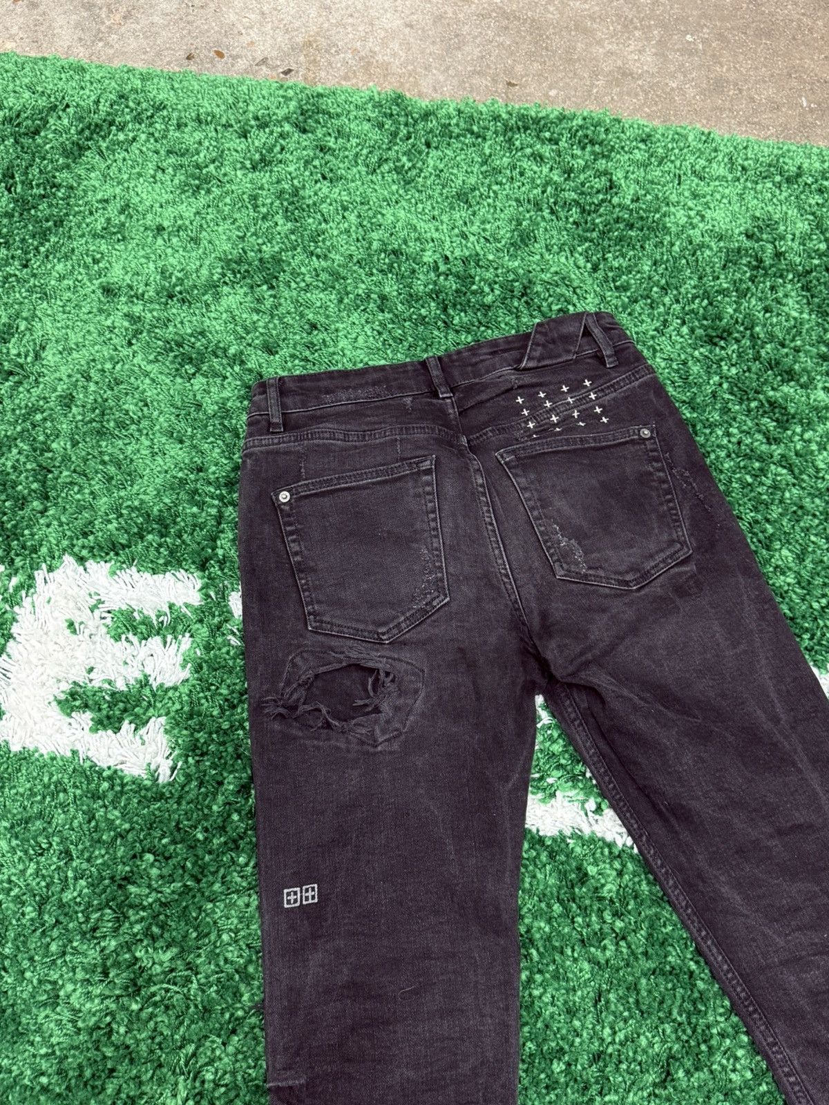 Ksubi Ksubi Black Boneyard Denim Jeans Sz. 29 Distressed Grunge Size US 29 - 2 Thumbnail
