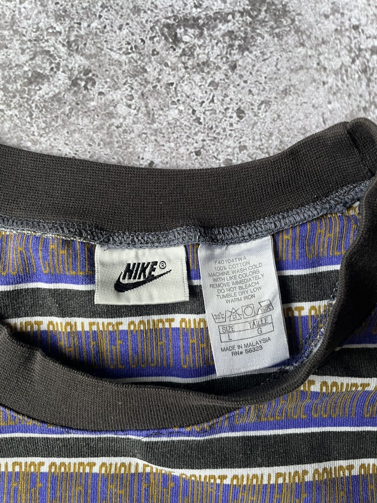 Nike VINTAGE ANDRE AGASSI NIKE CHALLENGE COURT BAGGY T-SHIRT 90S Size US L / EU 52-54 / 3 - 6 Thumbnail
