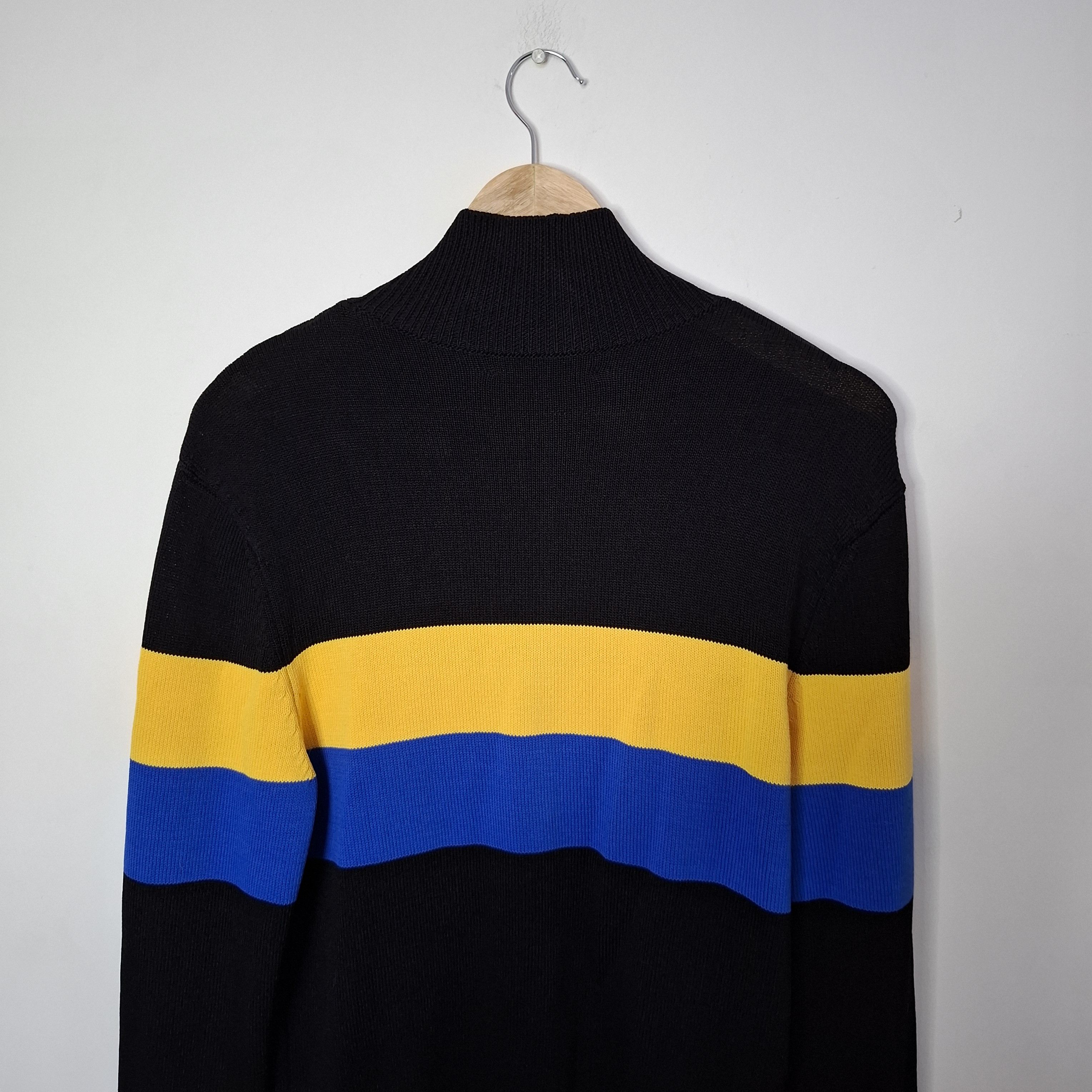 Wales Bonner Wales Bonner Saint Jones Emory Zip Up Striped Sweater Size US S / EU 44-46 / 1 - 5 Thumbnail