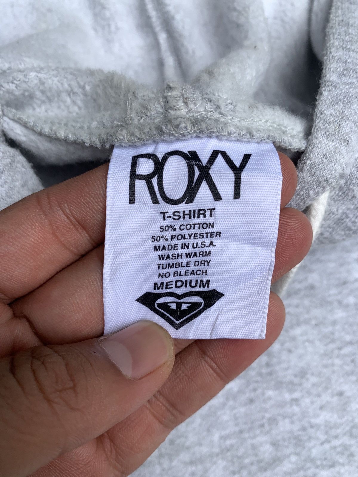 Quiksilver × Vintage y2k Roxy by Quiksilver Heather Gray Surf Graphic Hoodie Size M / US 6-8 / IT 42-44 - 10 Thumbnail