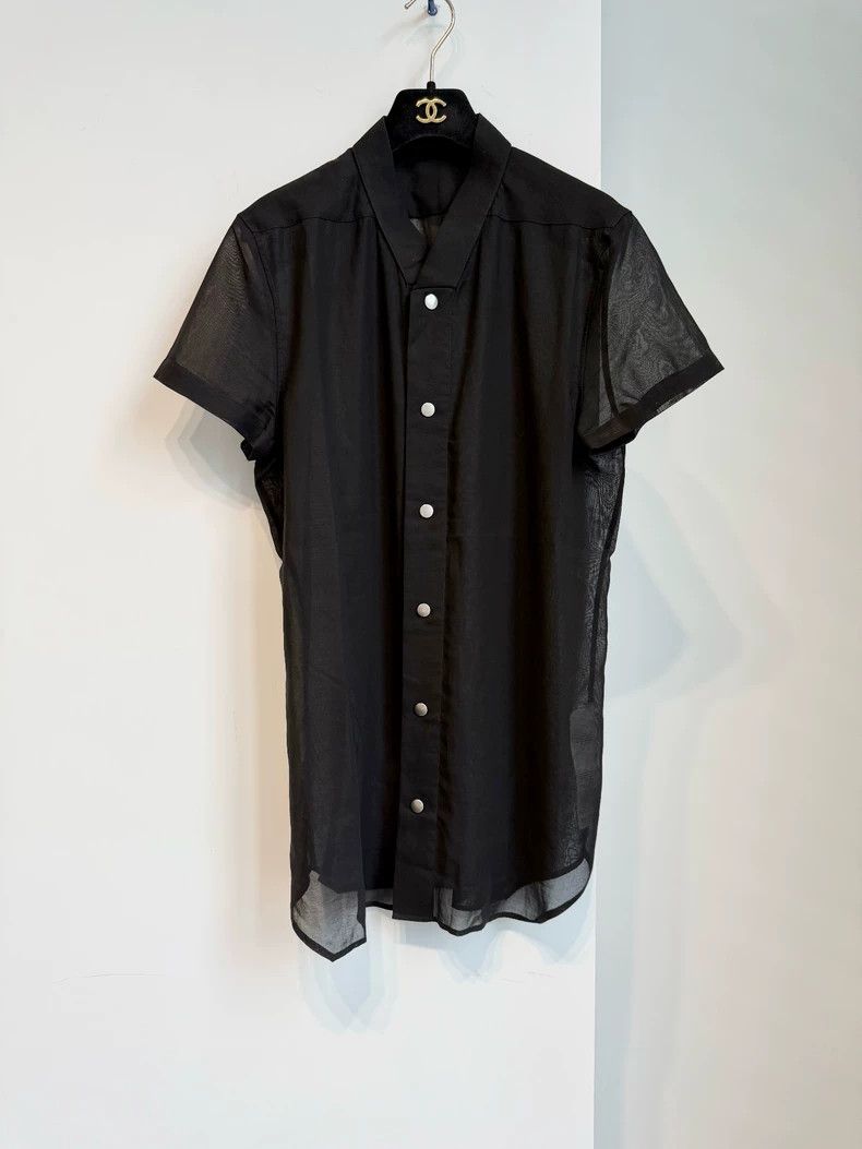 Rick Owens Rick Owens V-neck Sheer Shirt Size 48 Size US M / EU 48-50 / 2 - 1 Thumbnail