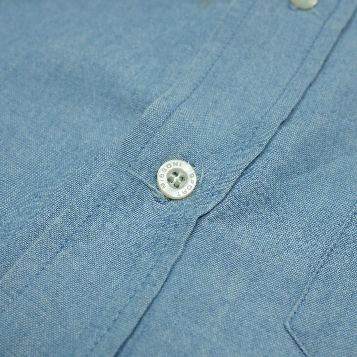 Missoni *NoTariff Missoni Chambray Pocket Shirt Size US L / EU 52-54 / 3 - 5 Thumbnail