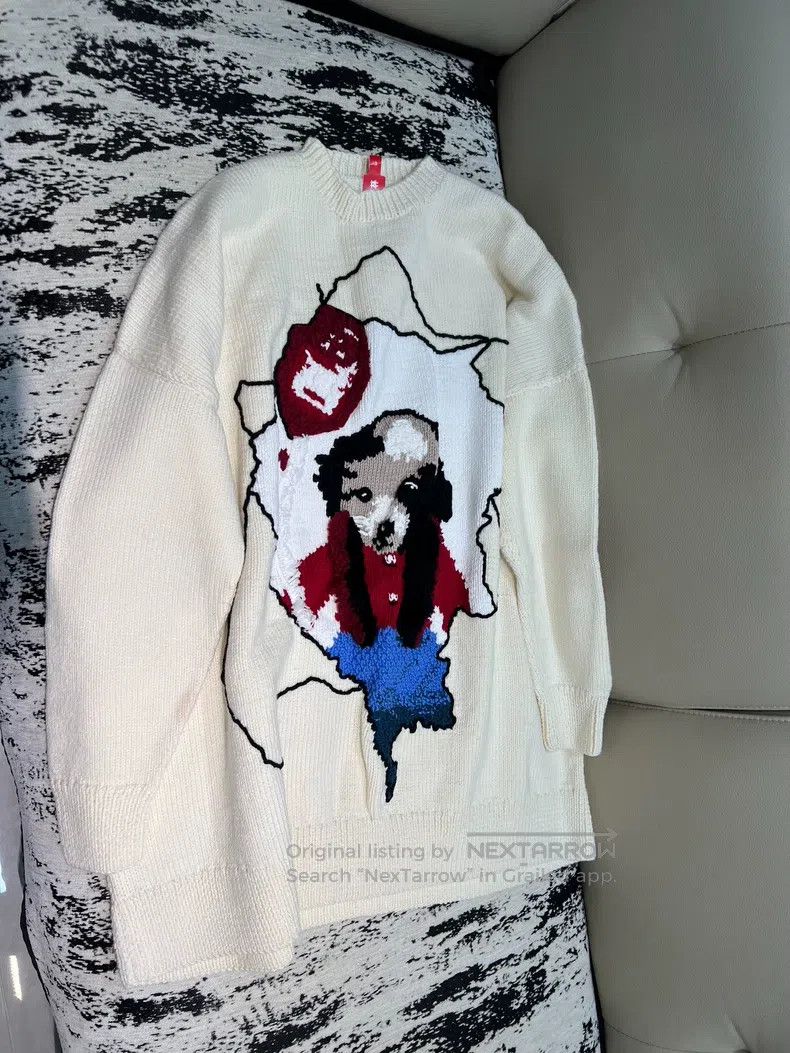Loewe Loewe Dog Pattern Wool Knit Sweater Size S / US 4 / IT 40 - 1 Thumbnail