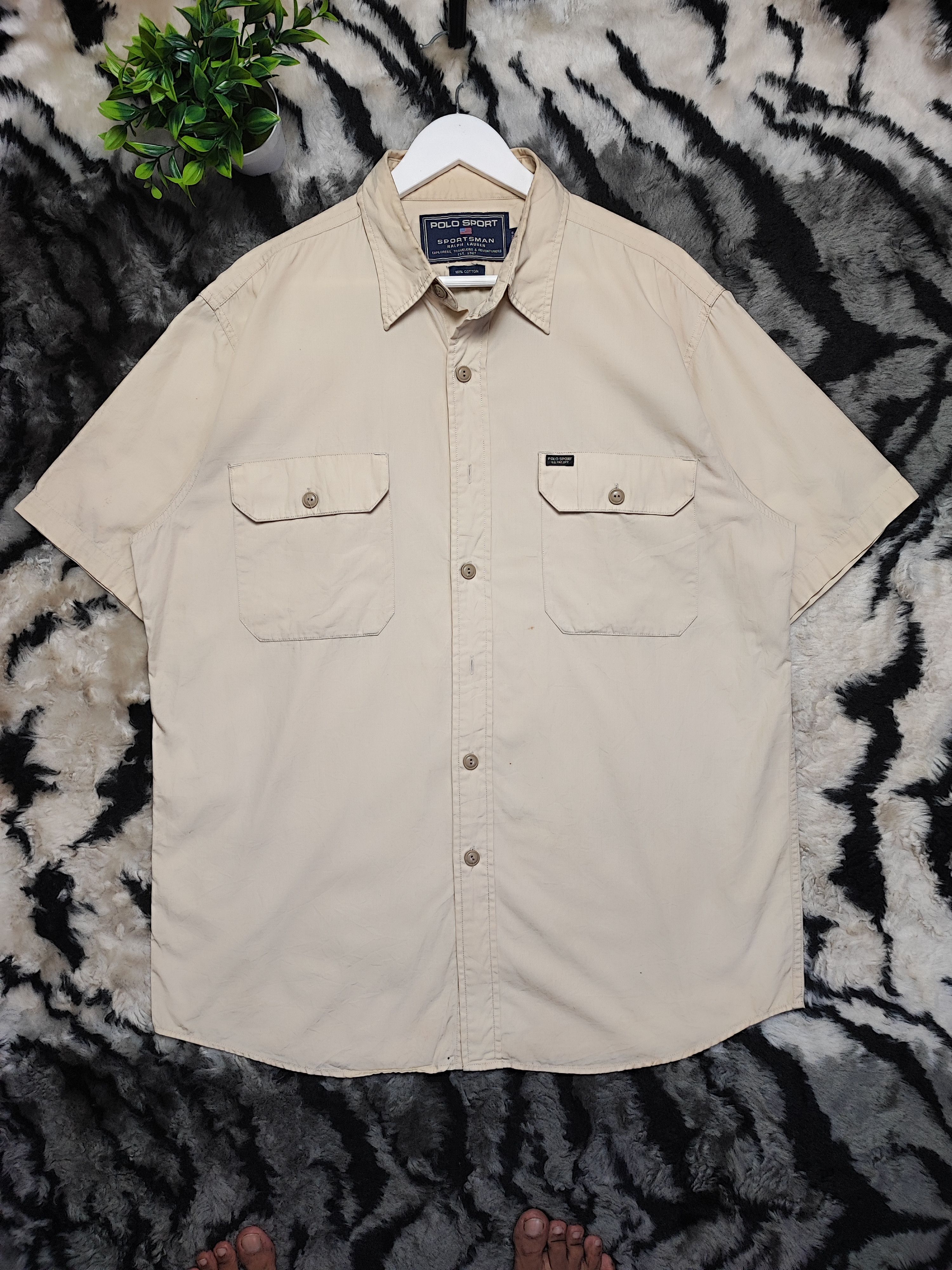 Flannel × Polo Ralph Lauren × Vintage Thrashed Distressed Vintage Polo Ralph Lauren Oversized Size US L / EU 52-54 / 3 - 2 Thumbnail