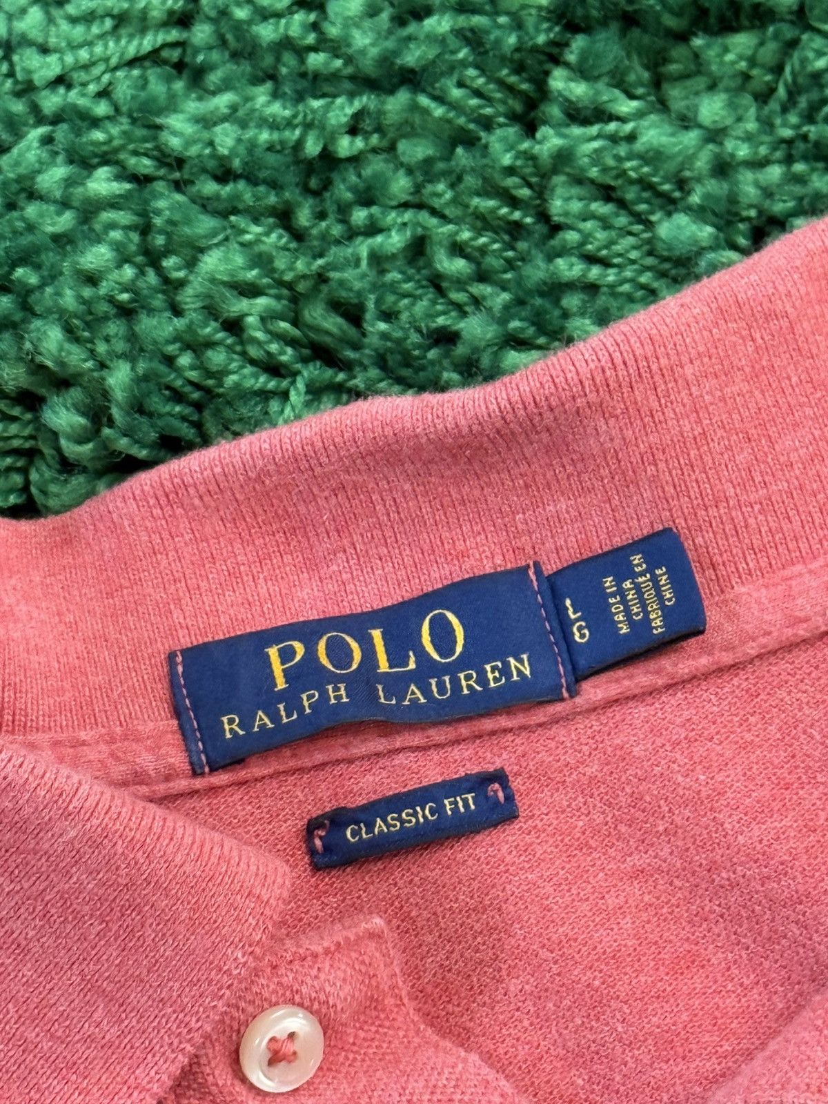 Polo Ralph Lauren Classic Logo Polo Y2k 00s Pink Large