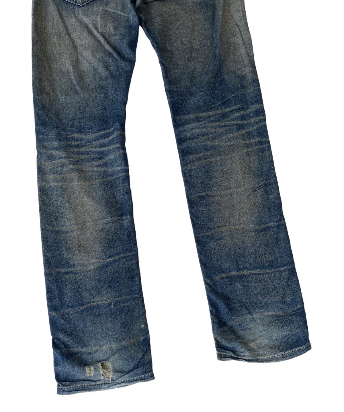 Diesel DIESEL🔥THRASHED DISTRESSED DENIM SWEATPANTS Size US 31 - 8 Thumbnail