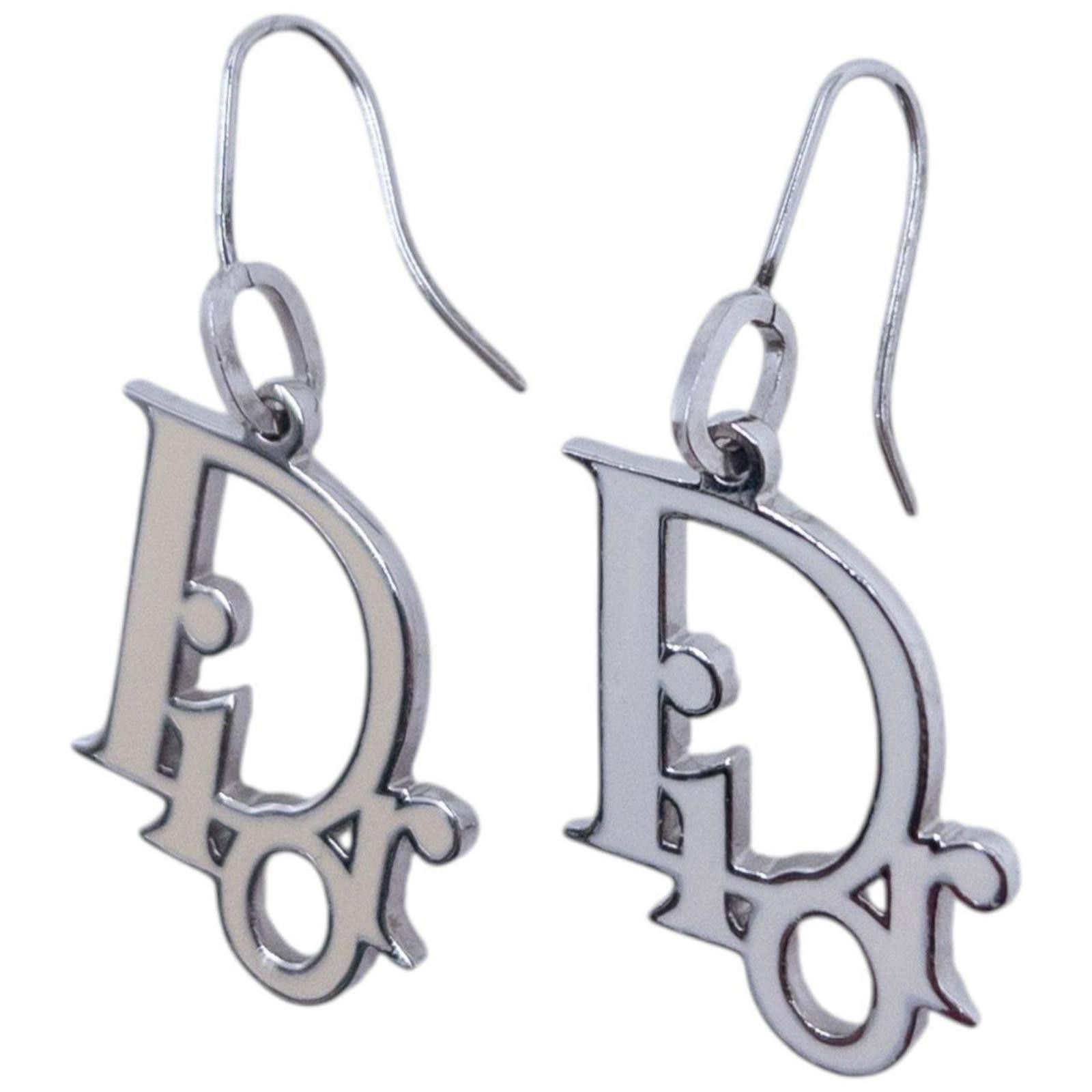Dior Vintage Dior Logo Earrings Size ONE SIZE - 3 Thumbnail