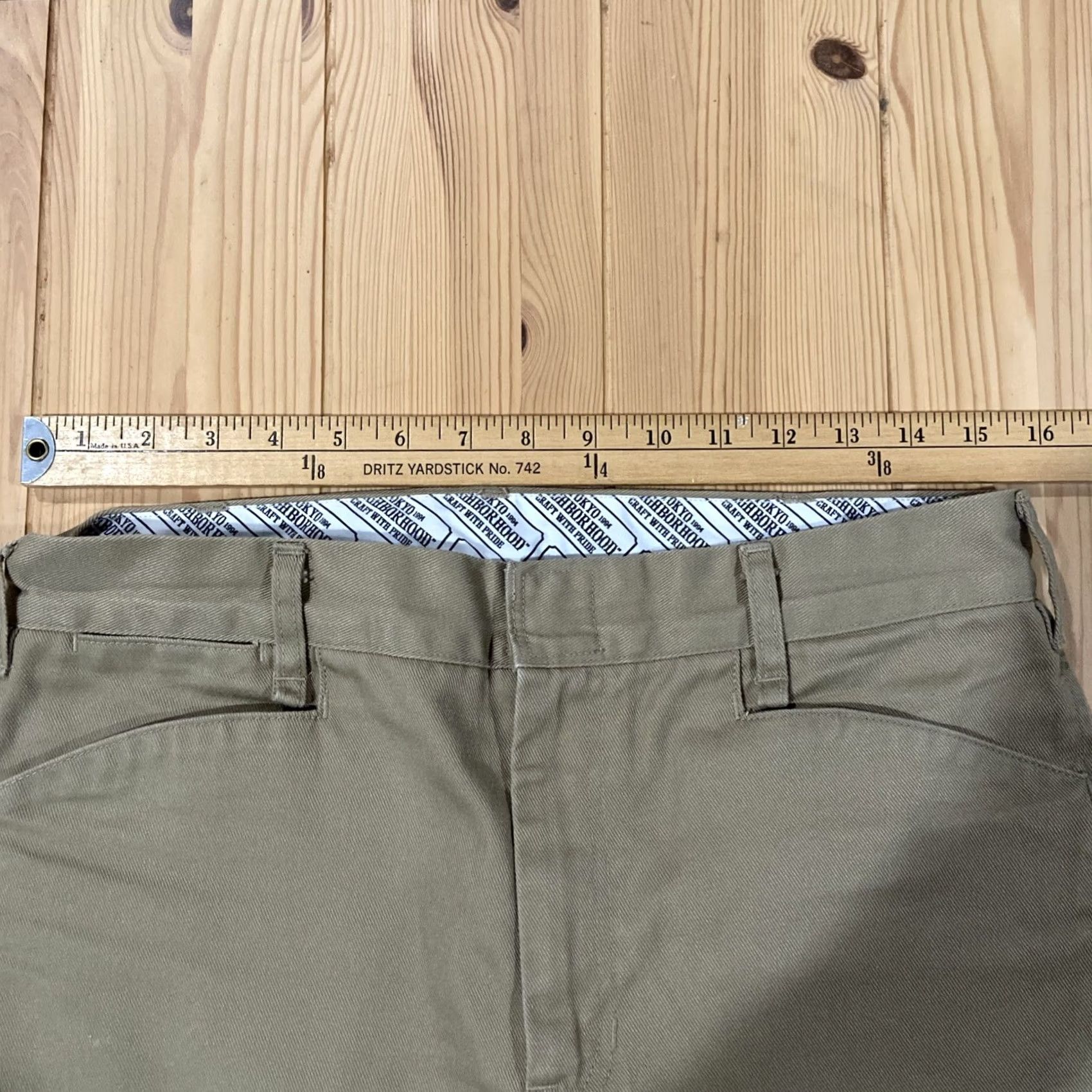 Neighborhood NEIGHBORHOOD 19SS WP. SLIM EC-PT Work Pants Bottoms Long Cotton Used 32x28, Men, Pants, Blue, 32 in Waist, Slim, Regular, Japan, Casual, Vintage: No Size US 31 - 4 Thumbnail