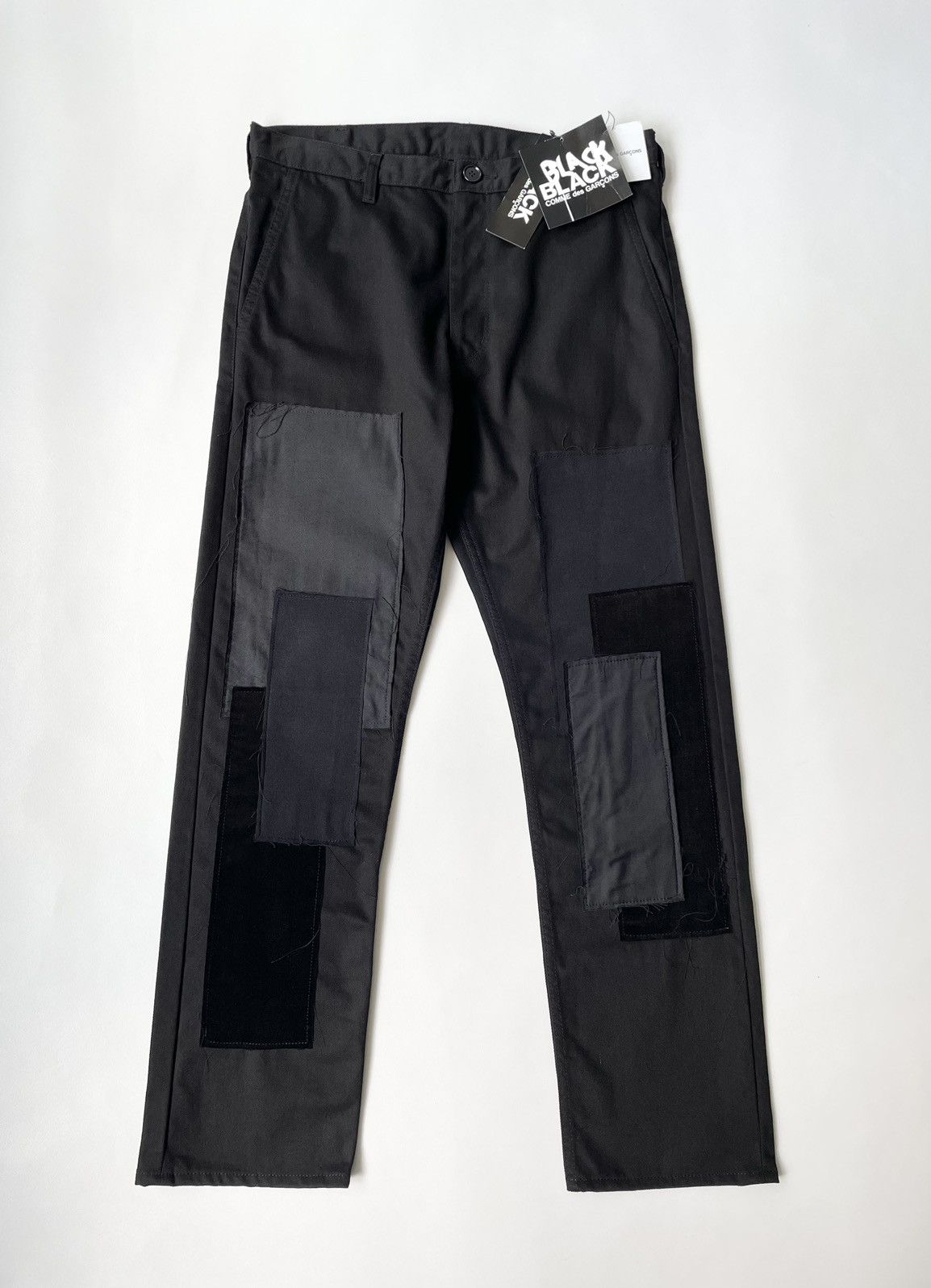 Comme des Garcons A/W 09 Black ‘Patchwork’ Cotton Pants Size US 30 / EU 46 - 14 Thumbnail