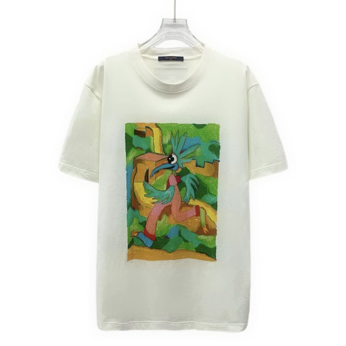 Louis Vuitton White Short-Sleeve Graphic T-Shirt Size US L / EU 52-54 / 3 - 1 Thumbnail