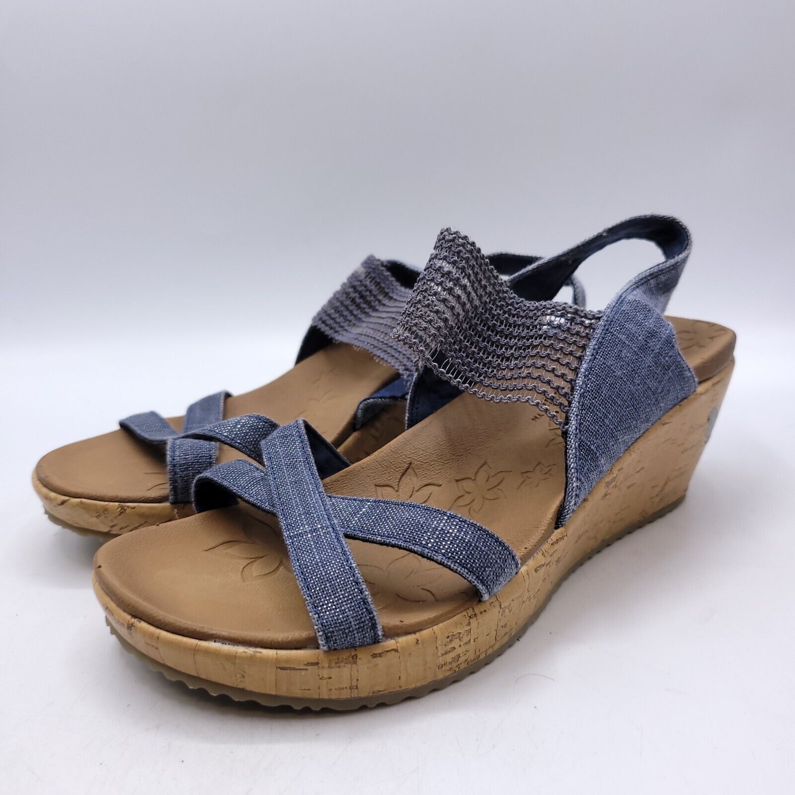 SKECHERS Skechers Beverlee High Tea Wedge Sandal Womens Size 7 31723 Size US 7 / IT 37 - 1 Thumbnail