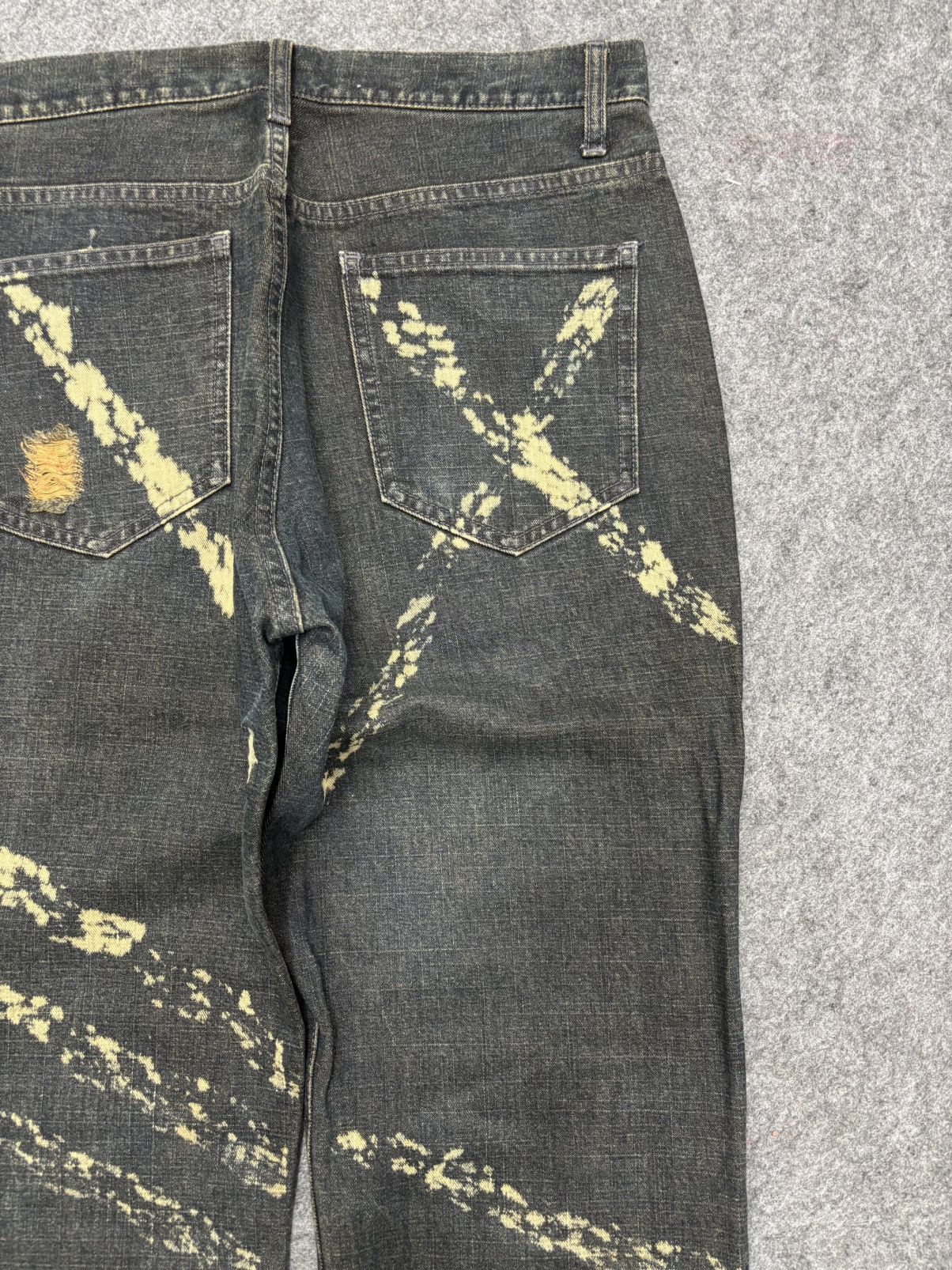 Designer 💥MODERM Samurai Slash MudWash Rusty Distressed Denim F675 Size US 32 / EU 48 - 15 Thumbnail