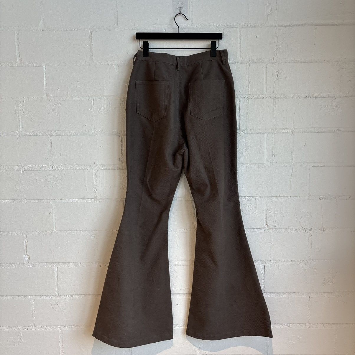 Rick Owens Rick Owens Tan Corduory Flared Pants Size US 34 / EU 50 - 2 Thumbnail