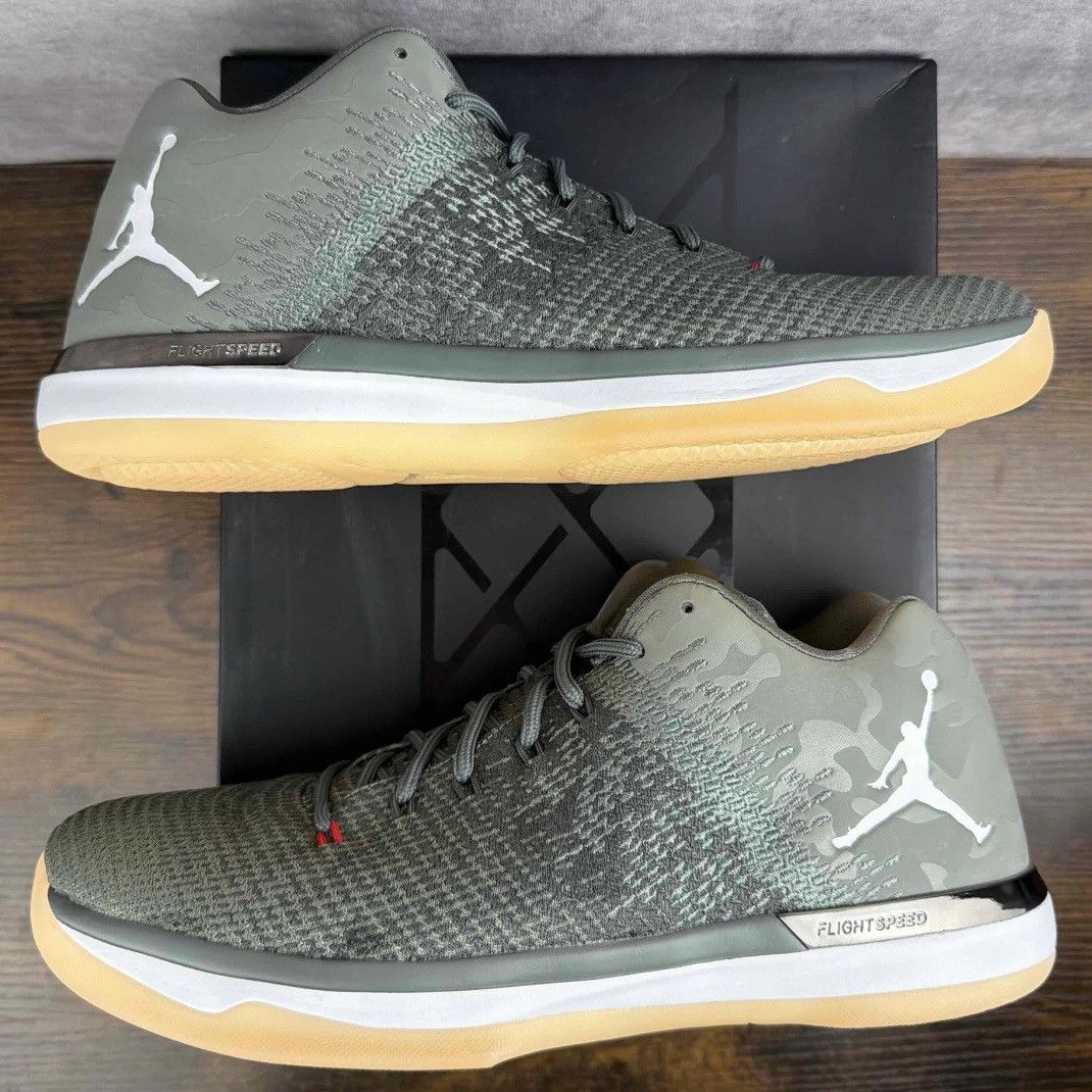 Jordan Brand NEW Sample Air Jordan 31 Low Camo Green Size 12.5 897564-051 Size US 12.5 / EU 45-46 - 3 Thumbnail