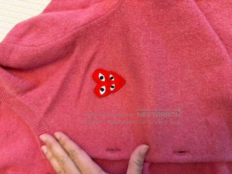 Comme des Garcons Comme des Garcons Heart-Shaped Fleece Cardigan Size L / US 10 / IT 46 - 3 Thumbnail