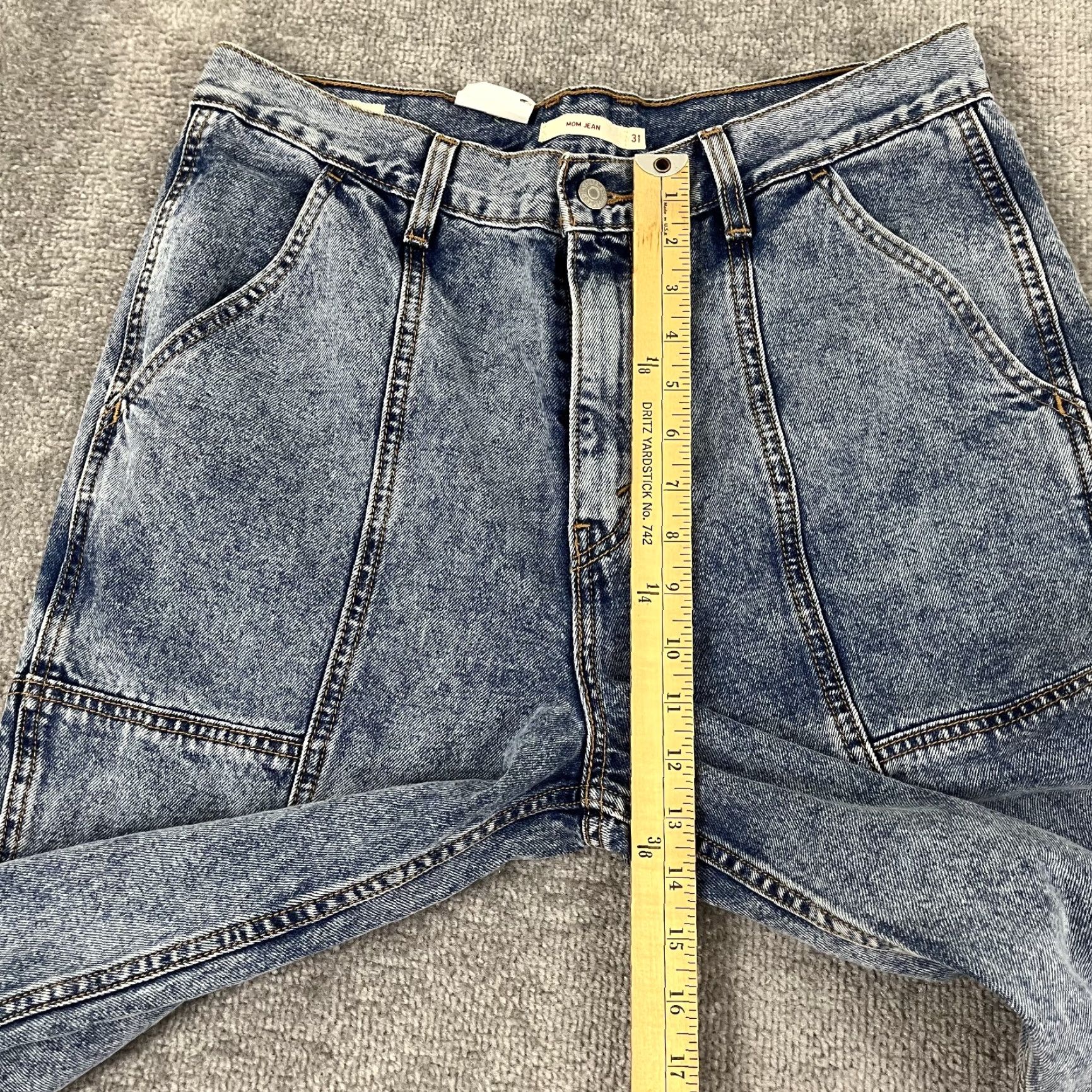 Levi's VINTAGE Levis Mom Jeans Womens 31 High Rise Relaxed Taper Acid Wash Denim NEW Size 24" / US 00 / IT 34 - 7 Thumbnail