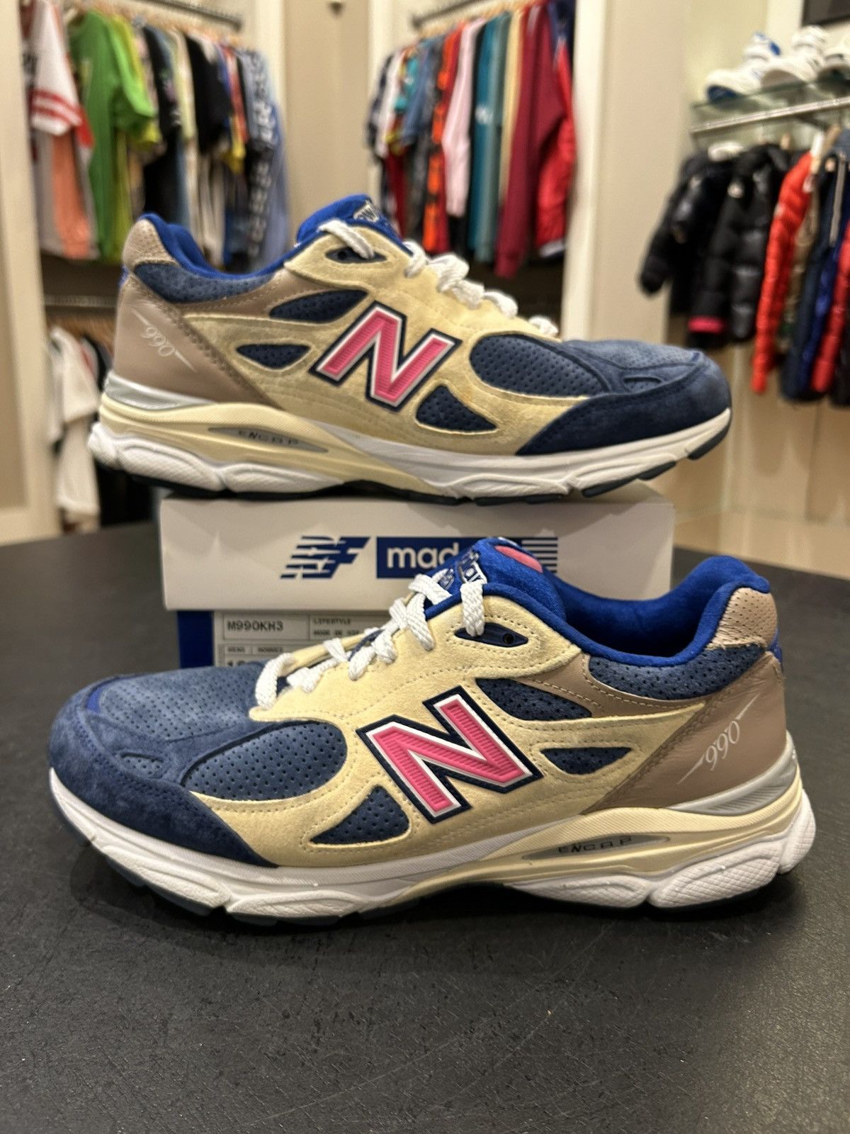 New Balance New Balance 990V3 MiUSA Kith Daytona With Socks Size US 10 / EU 43 - 1 Thumbnail