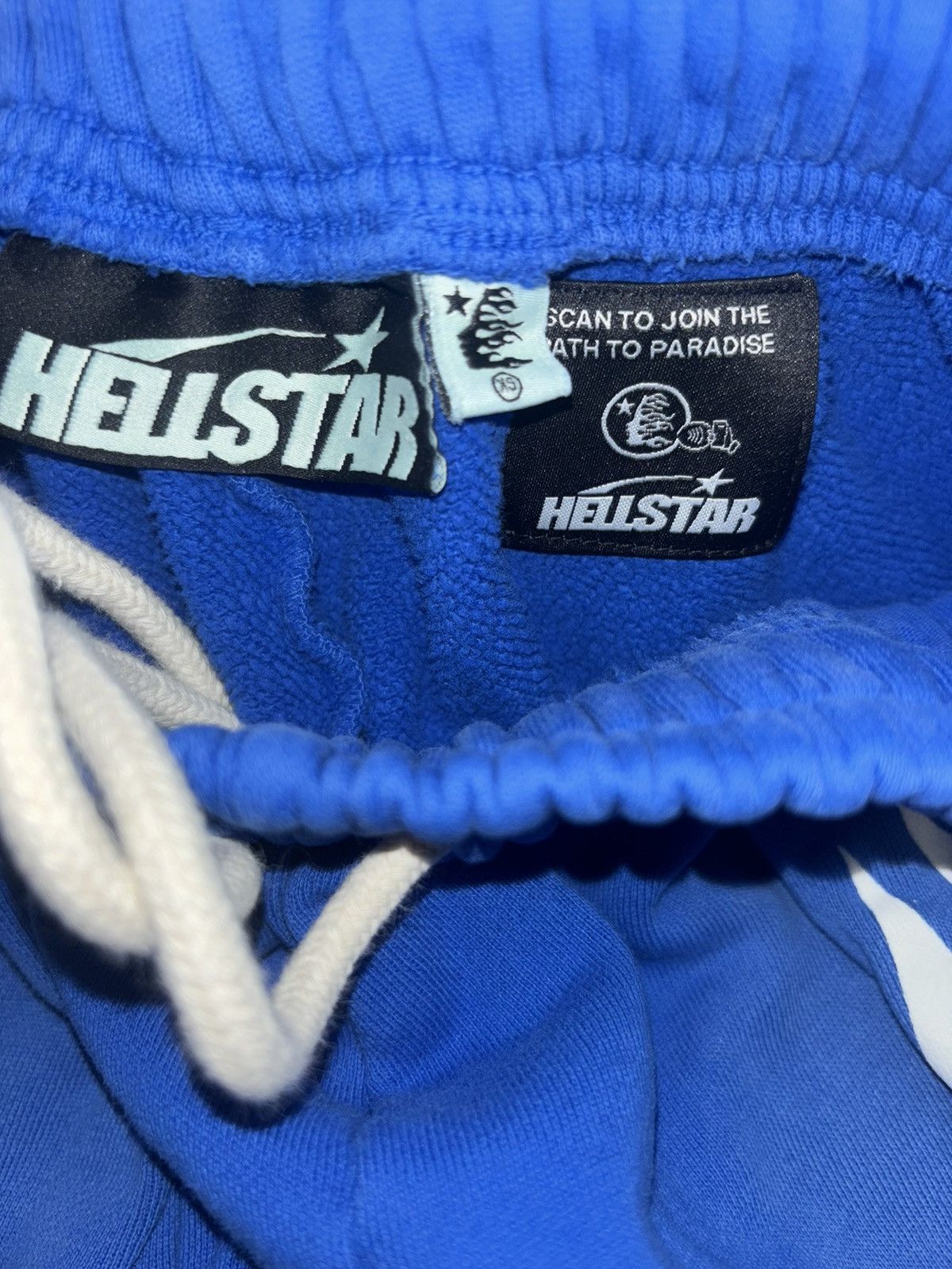 Hellstar Blue White Flame Shorts