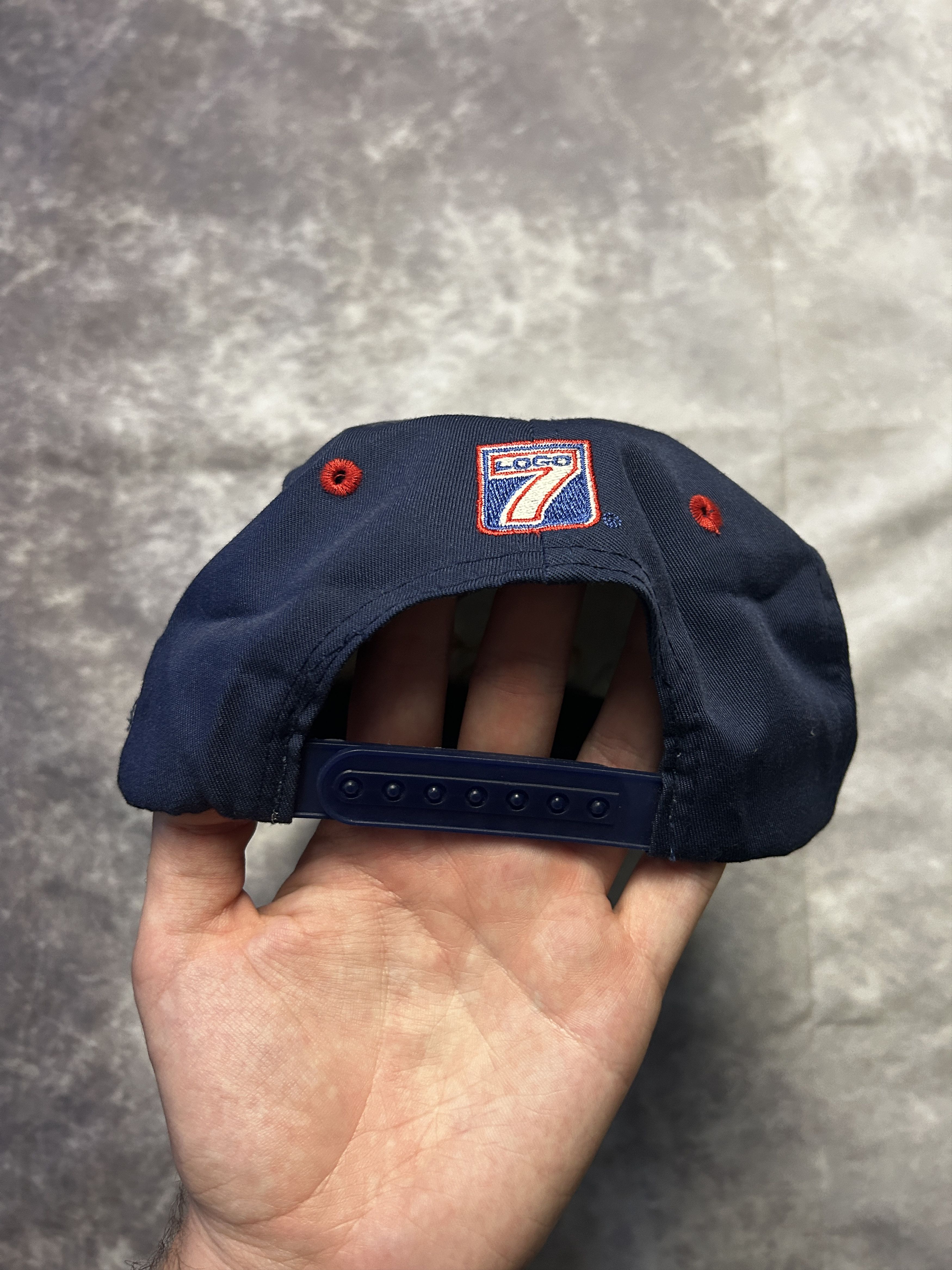 Logo 7 Vintage Atlanta 1996 Olympics Big Print Logo 7 Snapback Hat Size ONE SIZE - 3 Thumbnail