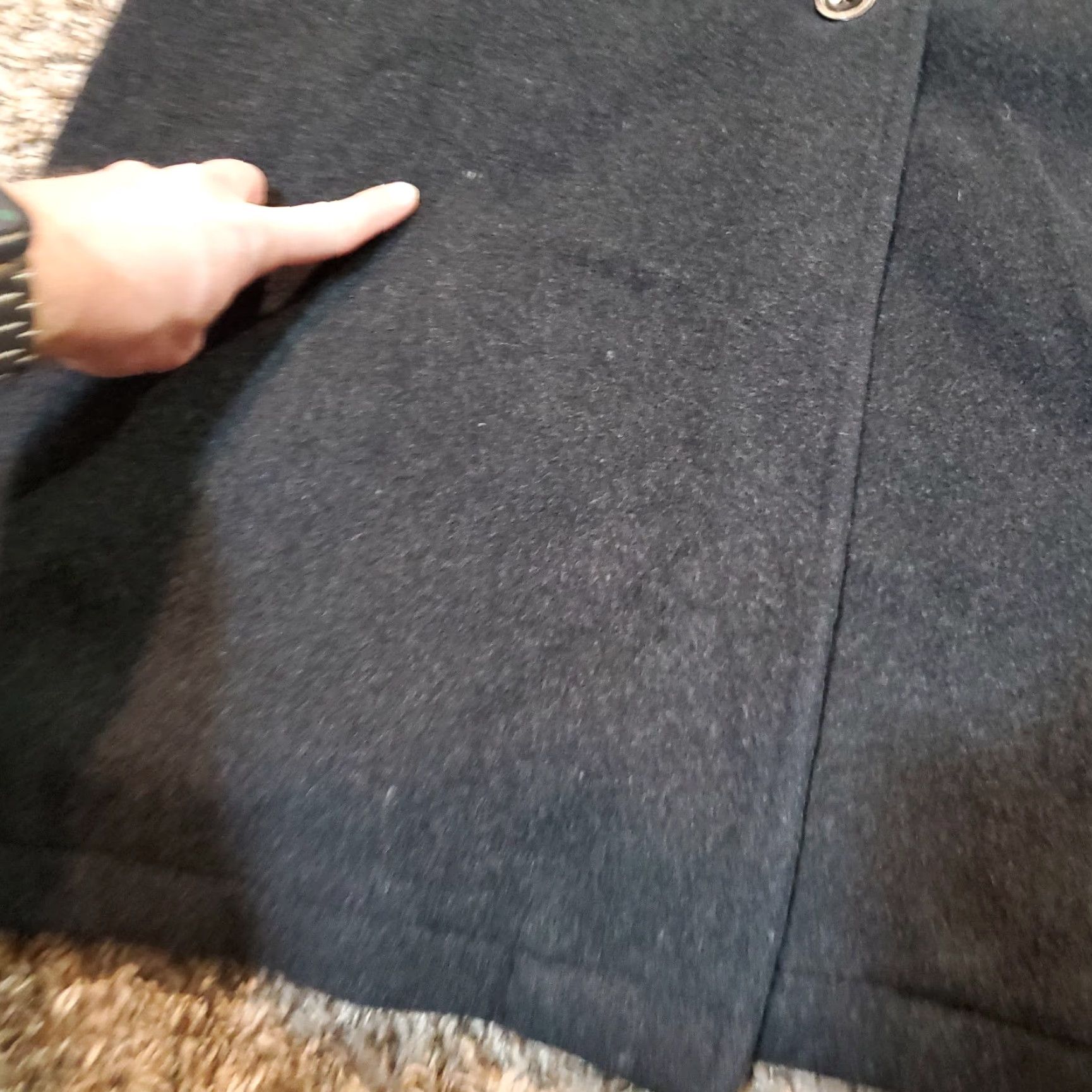 Eddie Bauer VINTAGE Eddie Bauer Wool Cashmere Trench Coat Womens Medium Black Long Hooded Lined Size M / US 6-8 / IT 42-44 - 4 Thumbnail