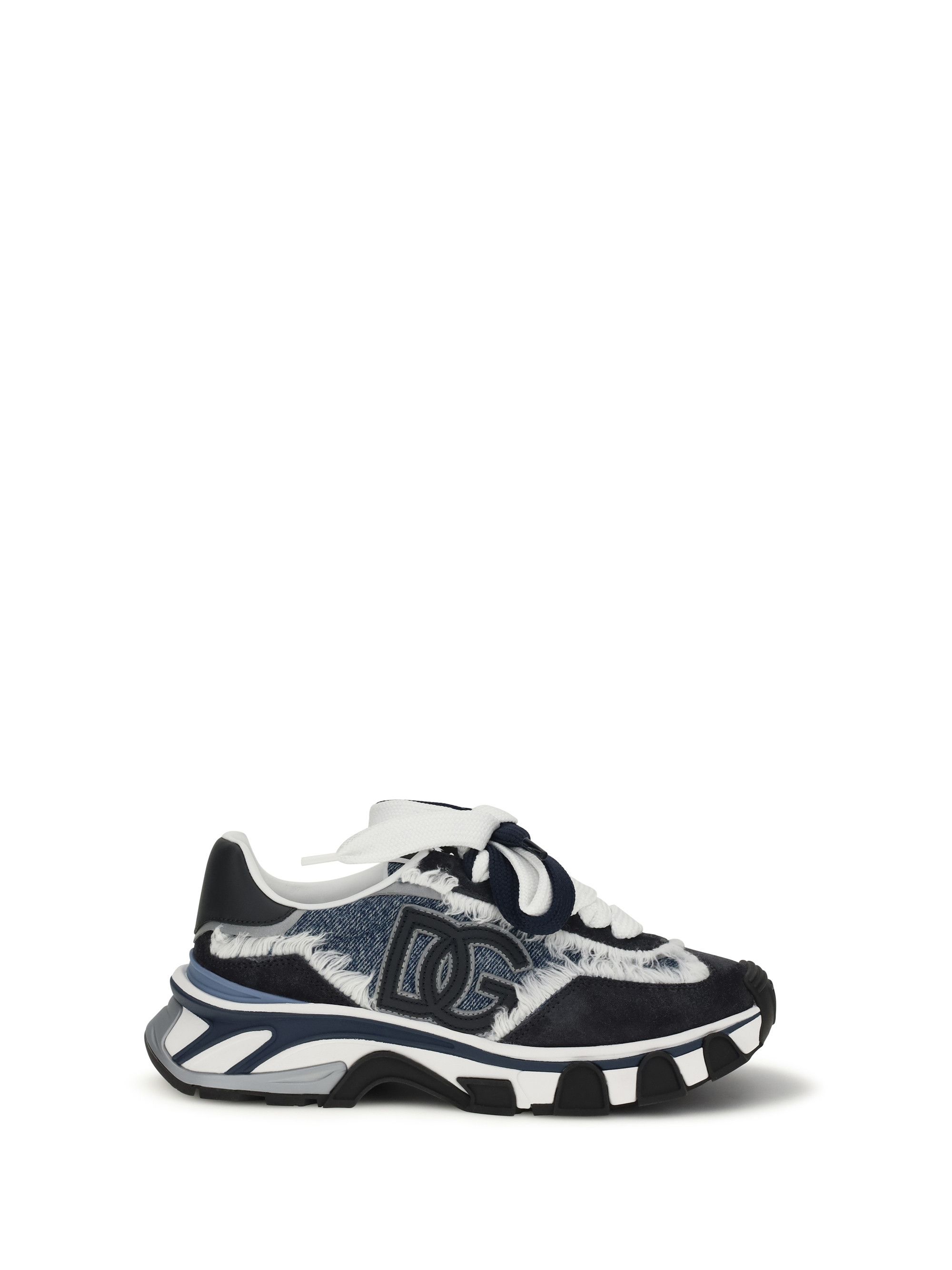 Dolce & Gabbana Leather and denim Sneakers Size US 10.5 / IT 40.5 - 1 Thumbnail
