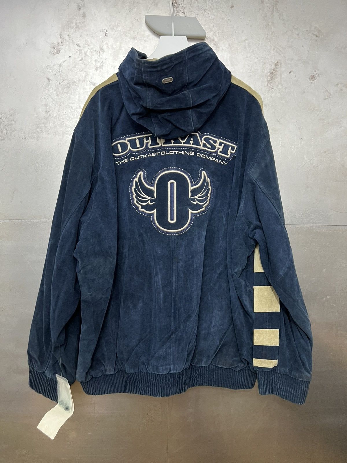 Outkast SAMPLE Outkast Suede Hooded Zip Jacket Size US XXL / EU 58 / 5 - 2 Thumbnail