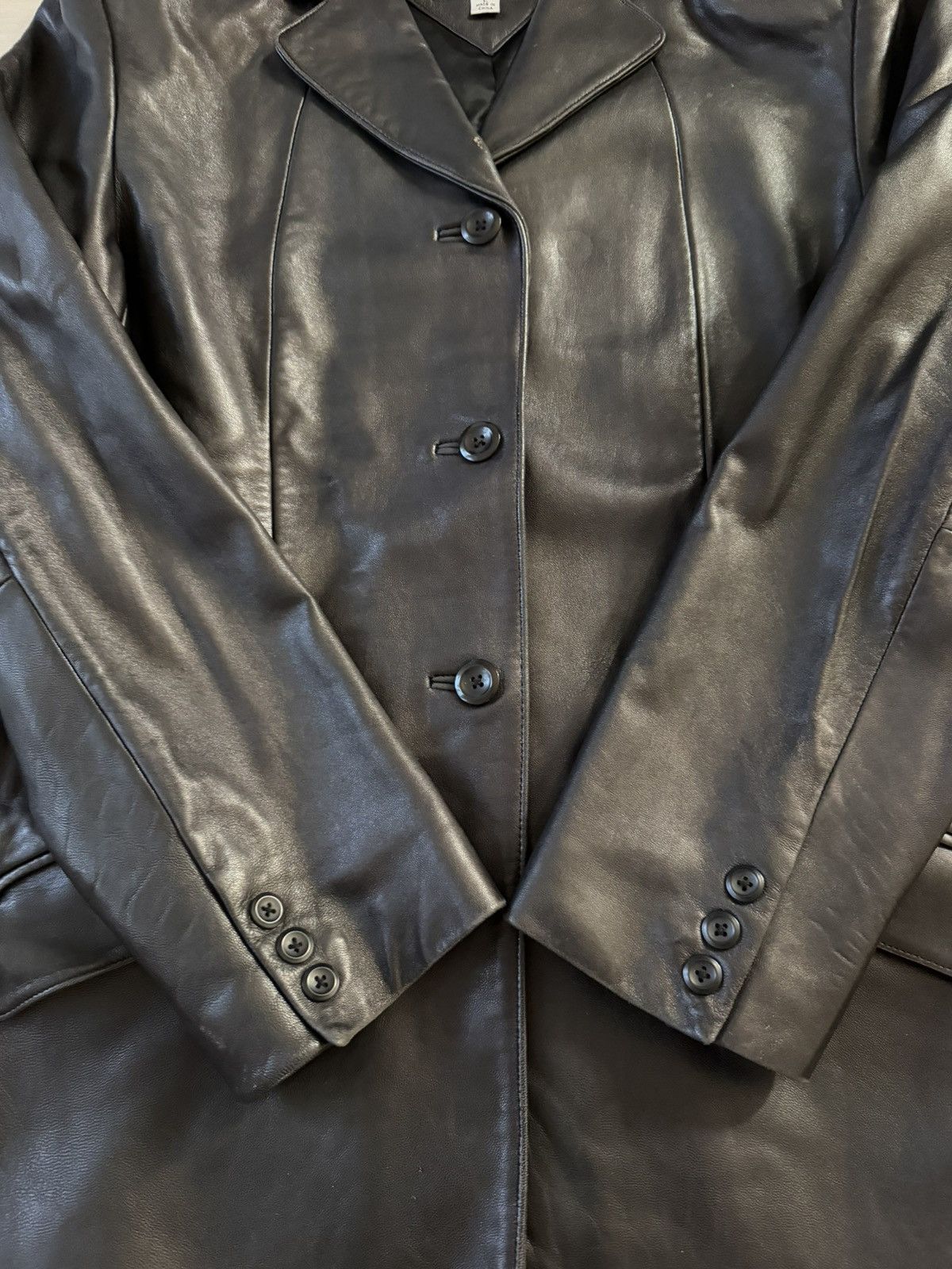 Vintage Vintage Valerie Stevens Ladies Black Lambskin Leather Sz L Size L / US 10 / IT 46 - 5 Thumbnail